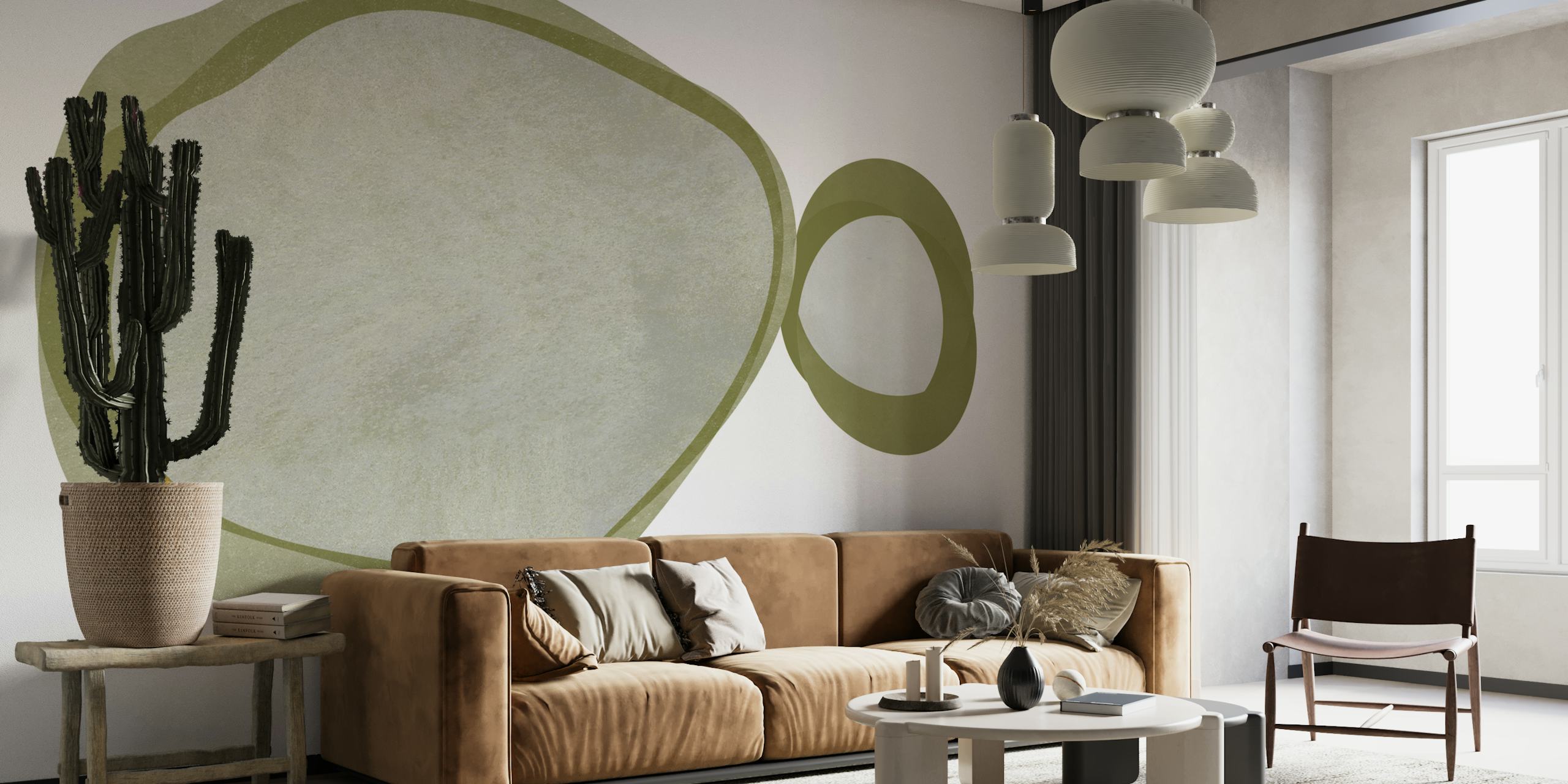 Japanese Modern wallpaper design in a room