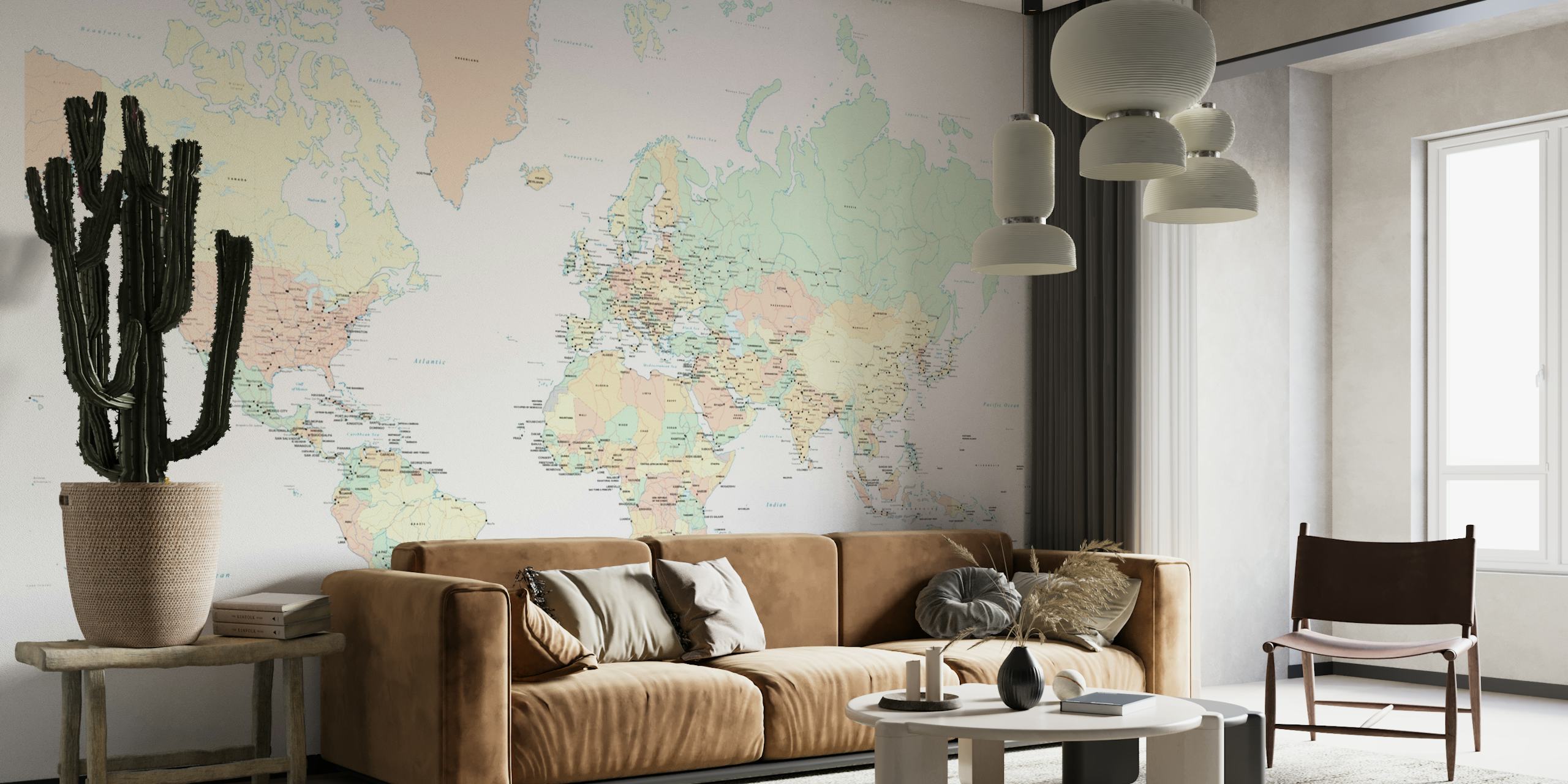 World map countries wallpaper