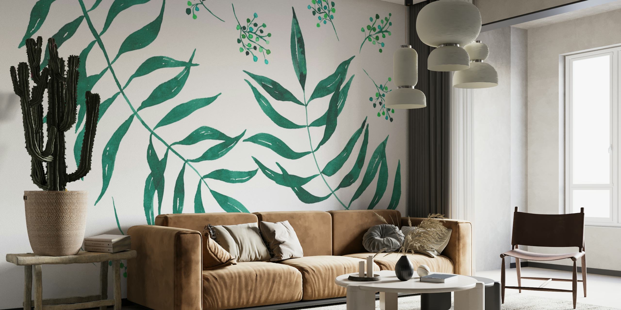 Acacia tree leaves wallpaper