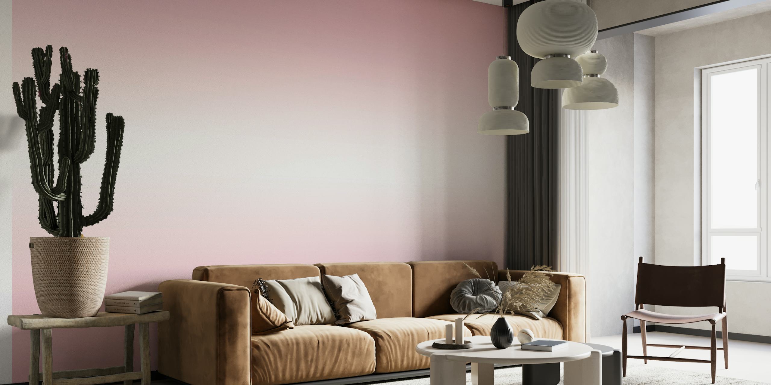 Pastel pink gradient wallpaper with subtle texture