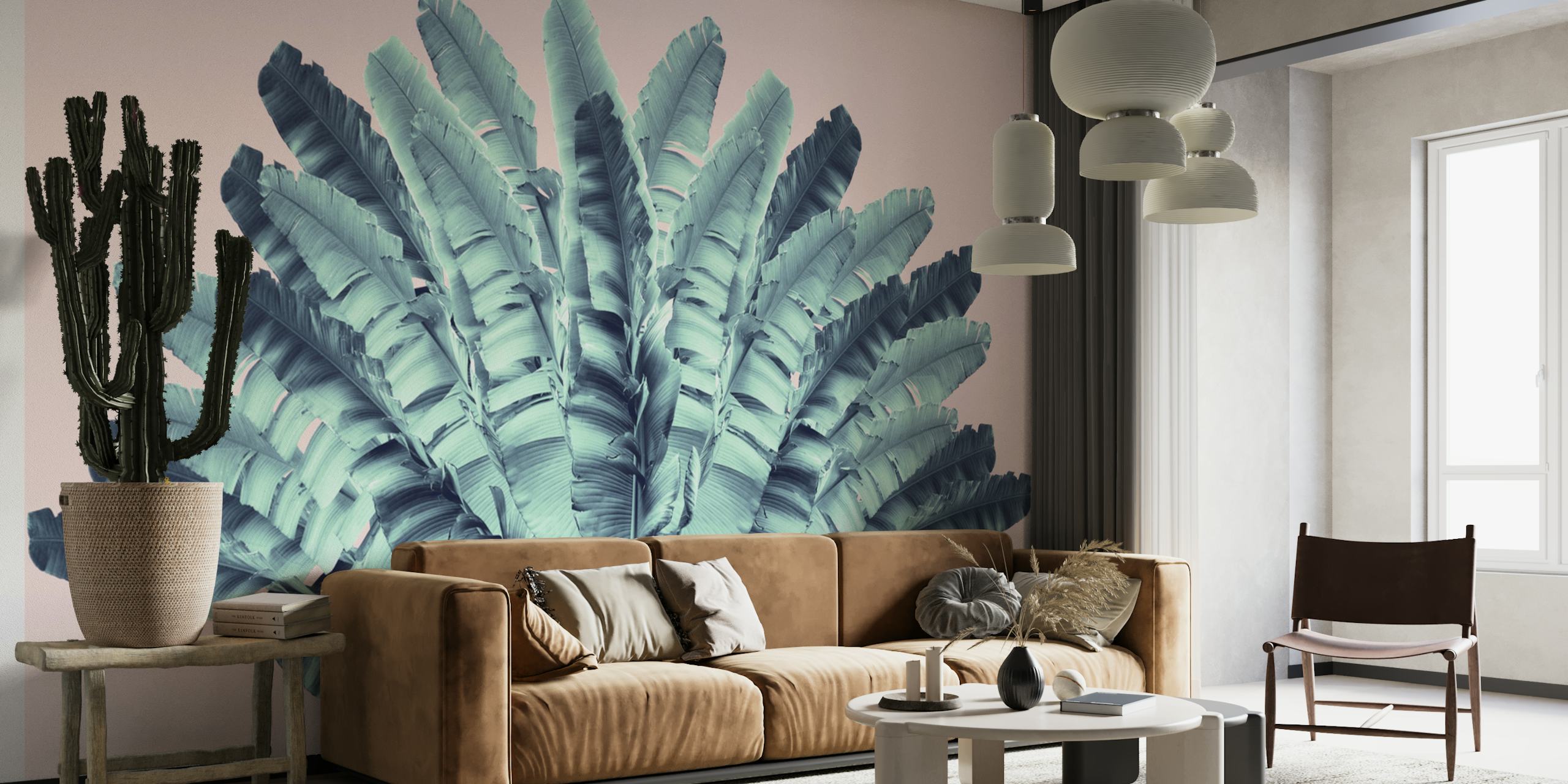 Blush Traveler Tree Dream 1 tapet i et rum