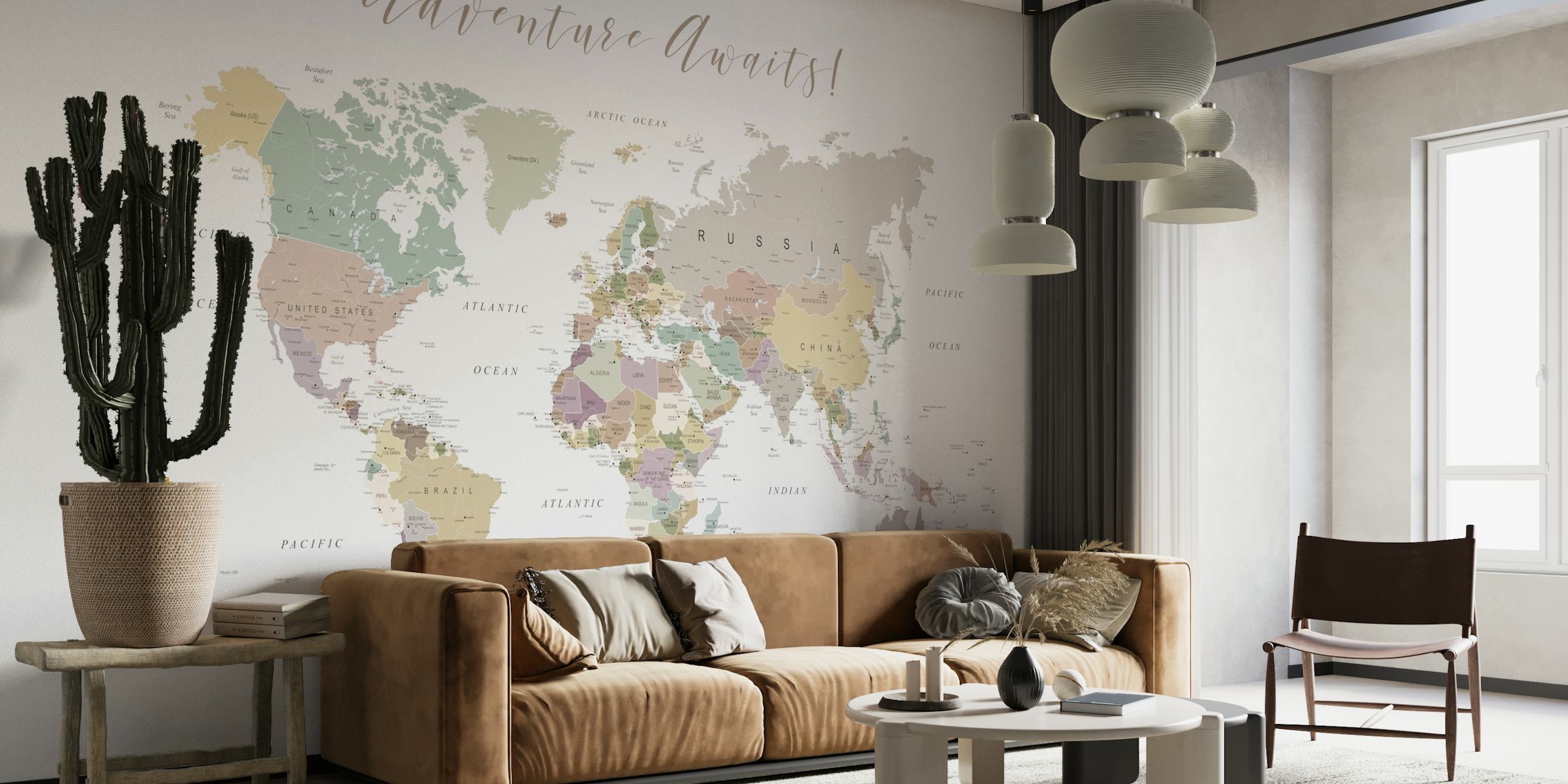 World Map Adventure Awaits wallpaper