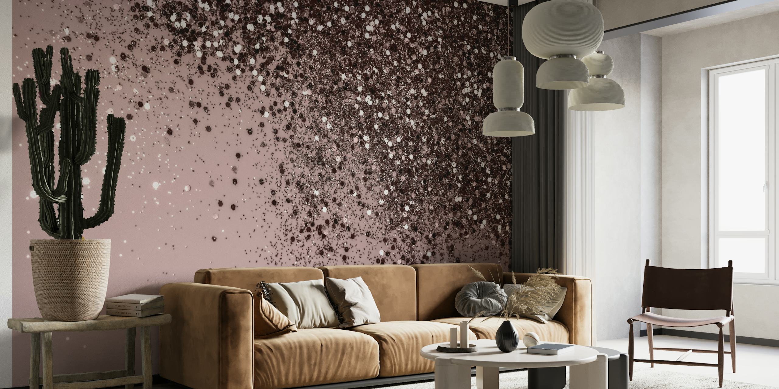 Sparkling Mauve Lady Glitter 4 wallpaper