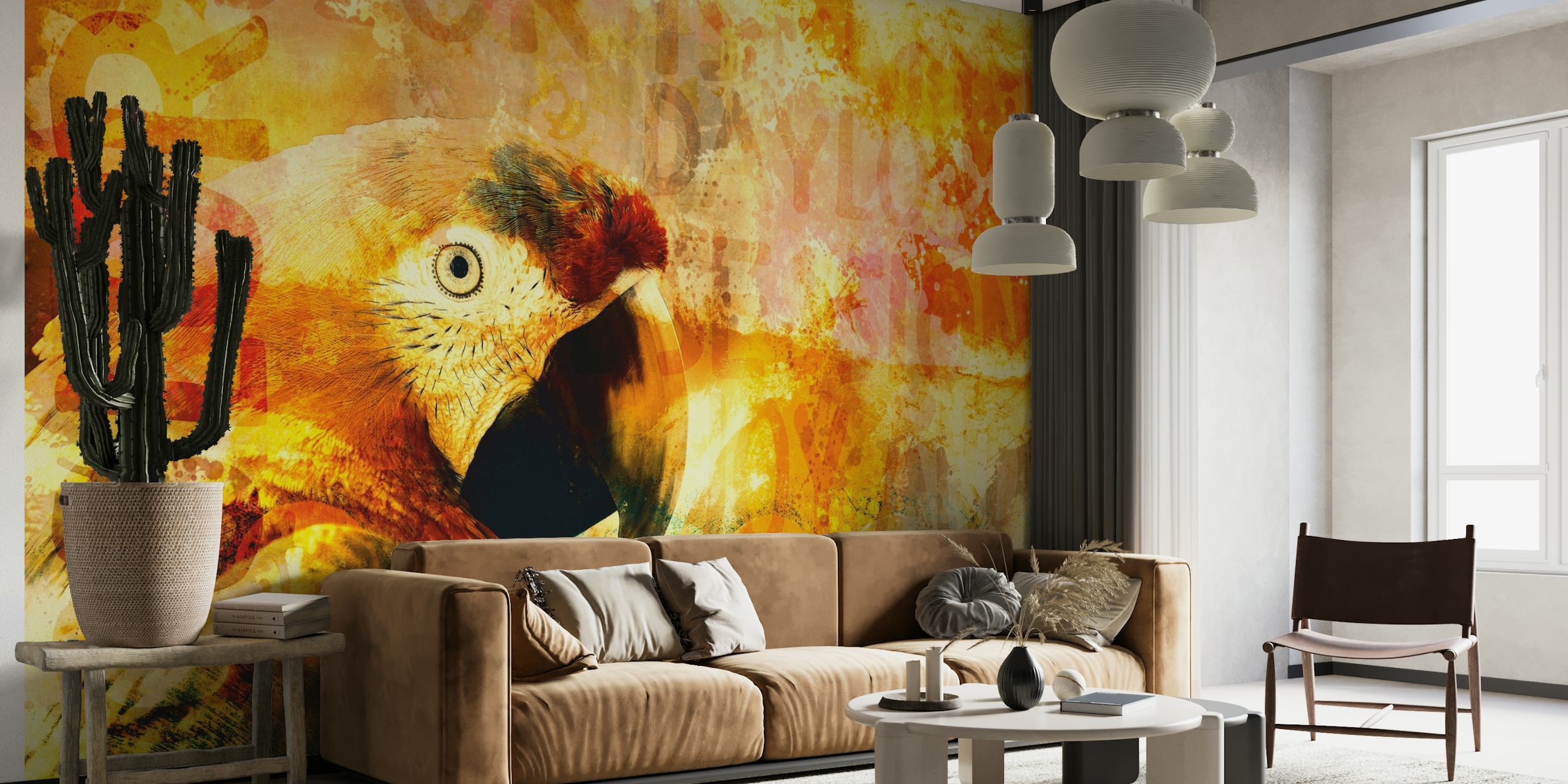 Exotic Parrot Tropical Bird papel de parede