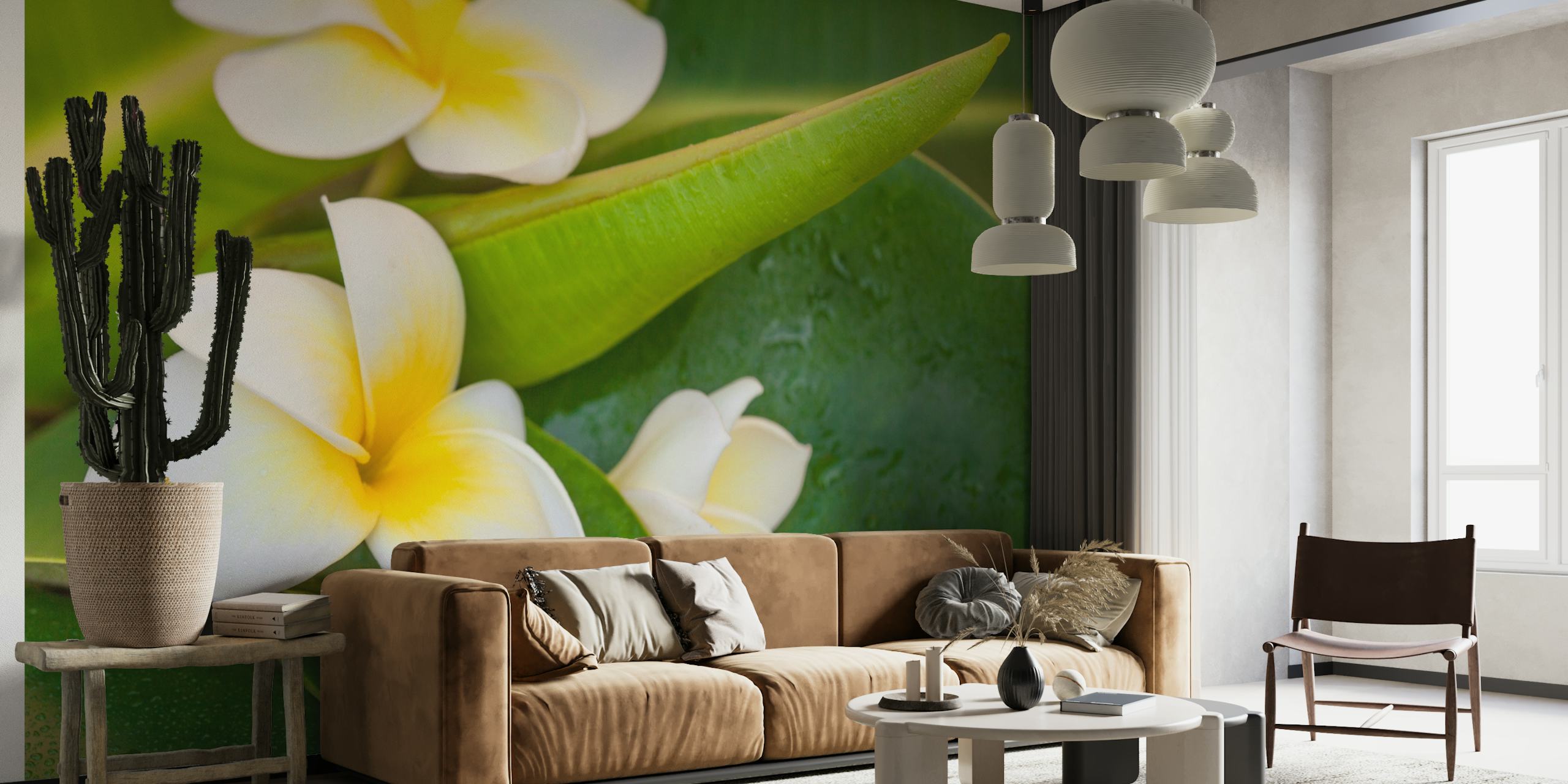 Exotic Frangipani Flower wallpaper