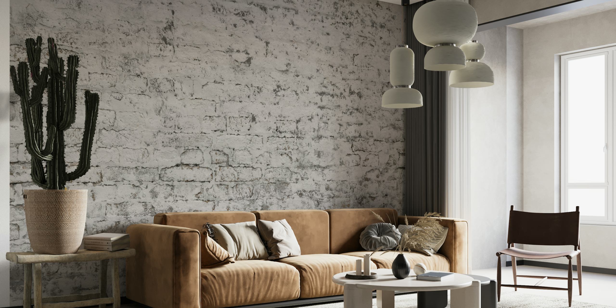 Rustic Loft Brick Wall v pokoji