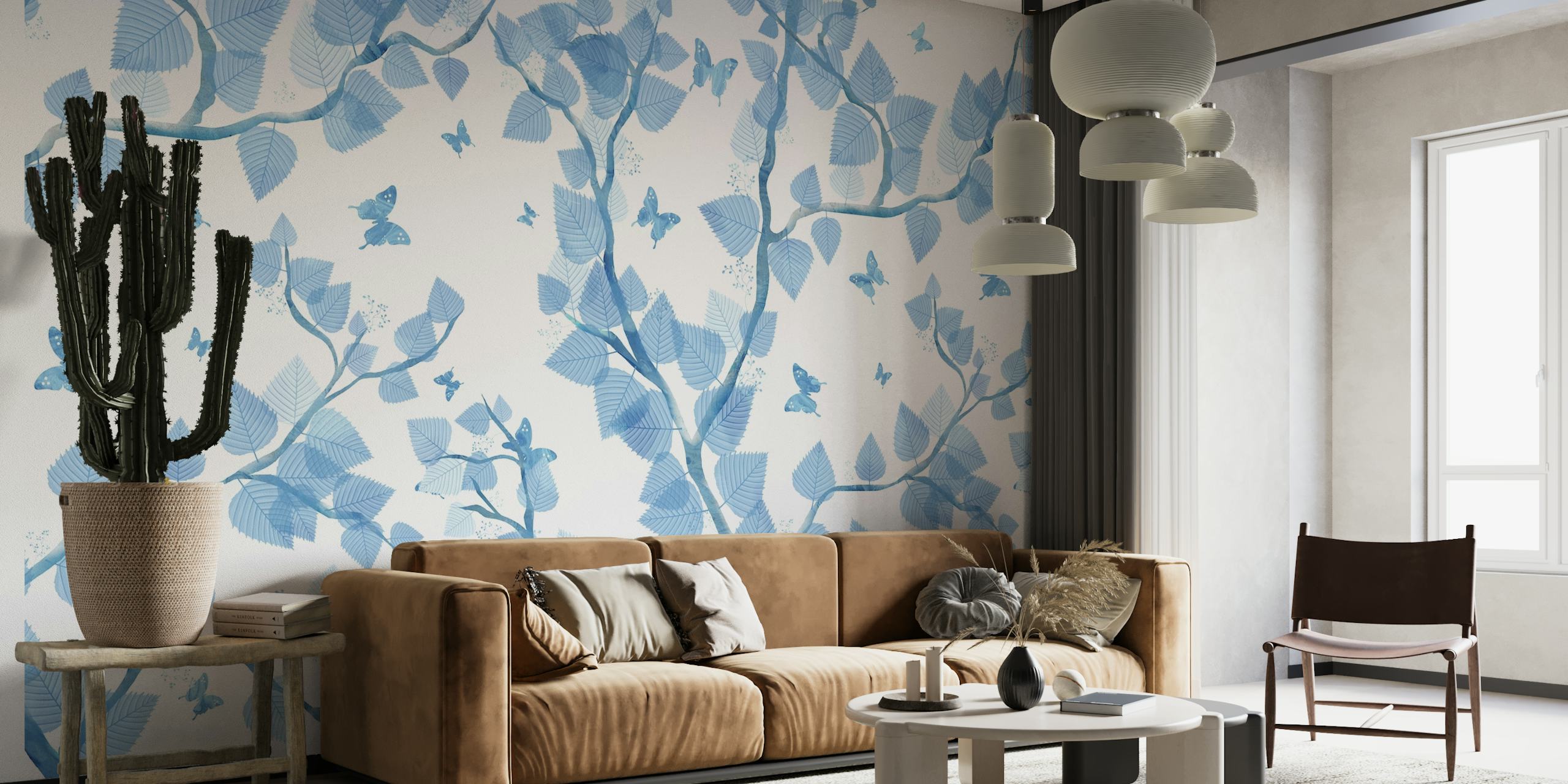 Blue Butterfly Tree wallpaper