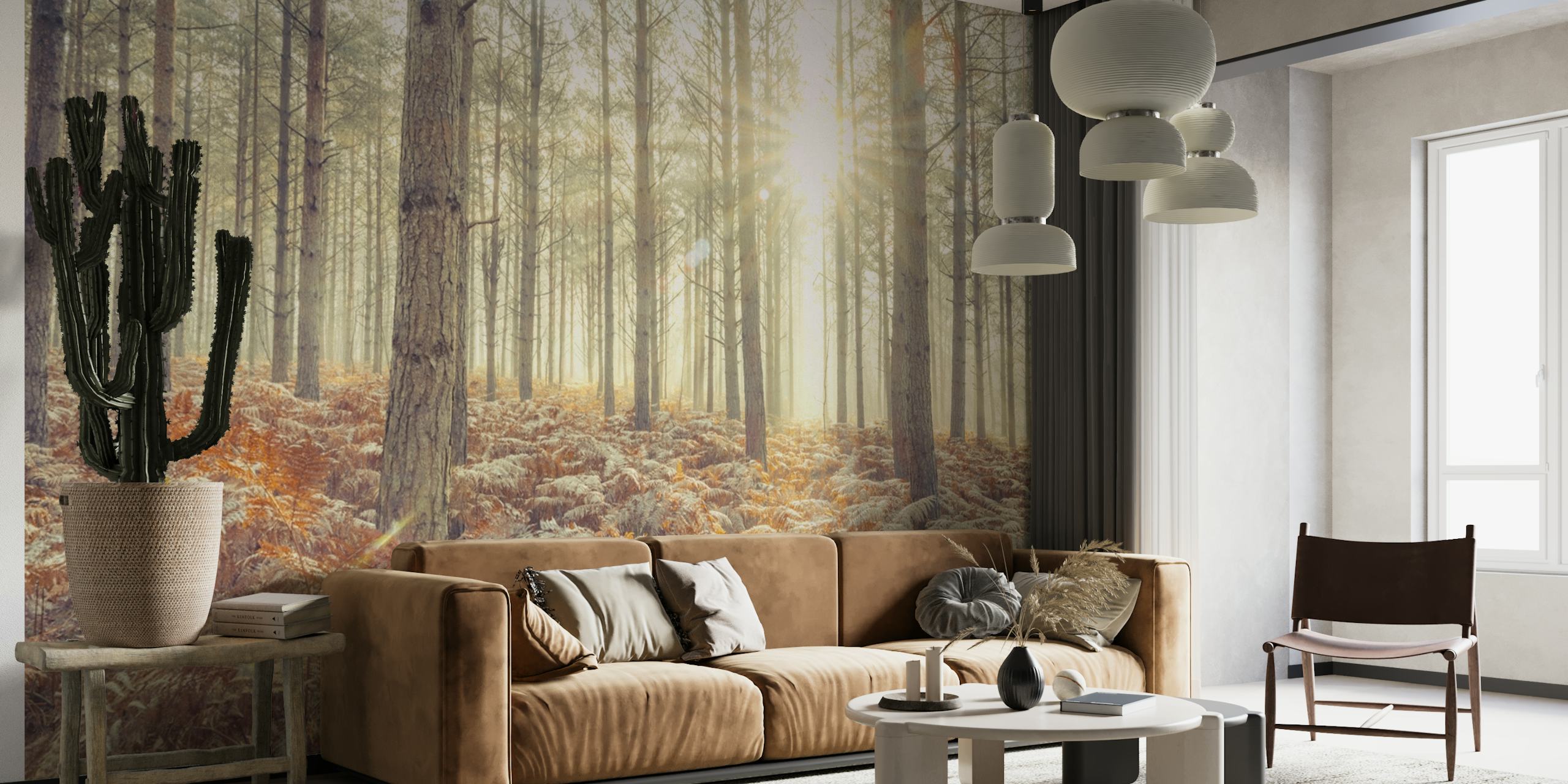 Nature's Spotlight wallpaper in a forest setting