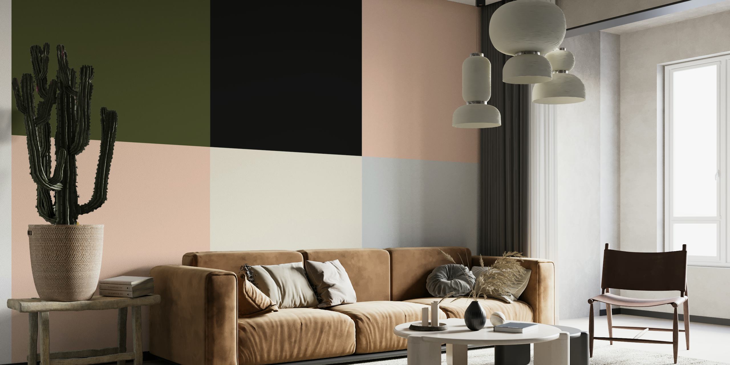 Squares Minimal tapet vist i et rom