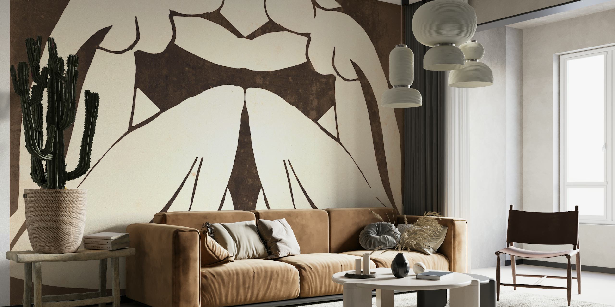 Matisse Sisters Grunge wallpaper design