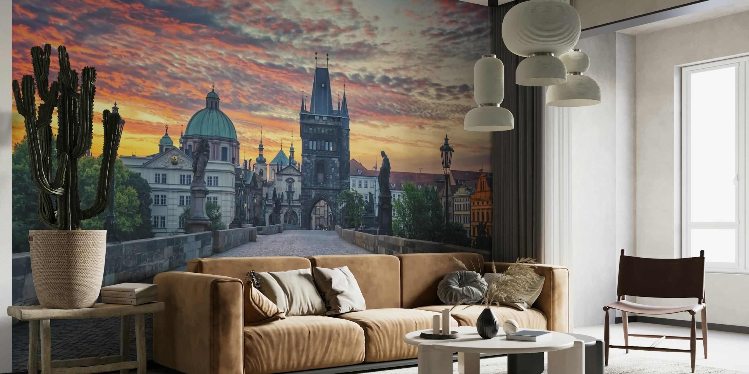 Sunrise In Prague wallpaper