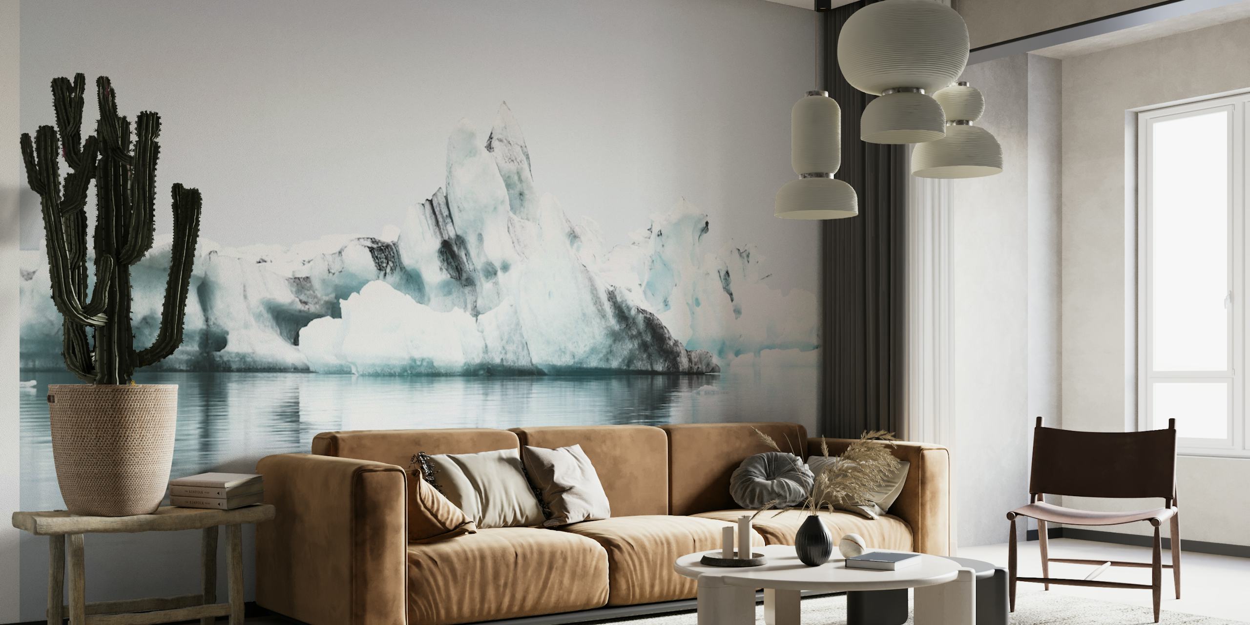 Icebergs in Jökulsarlon papiers peint