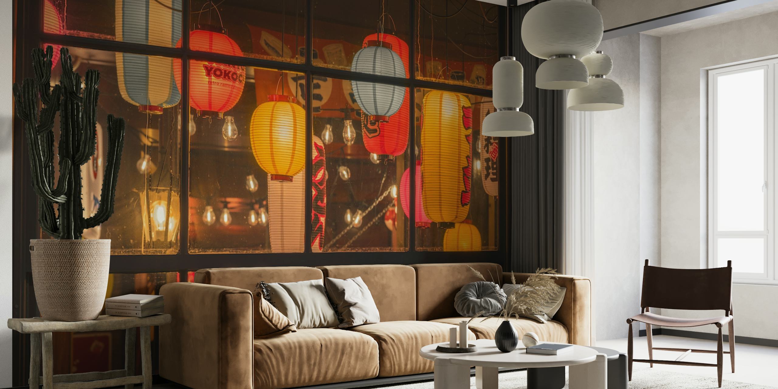 Chinese Lantern Shop wallpaper