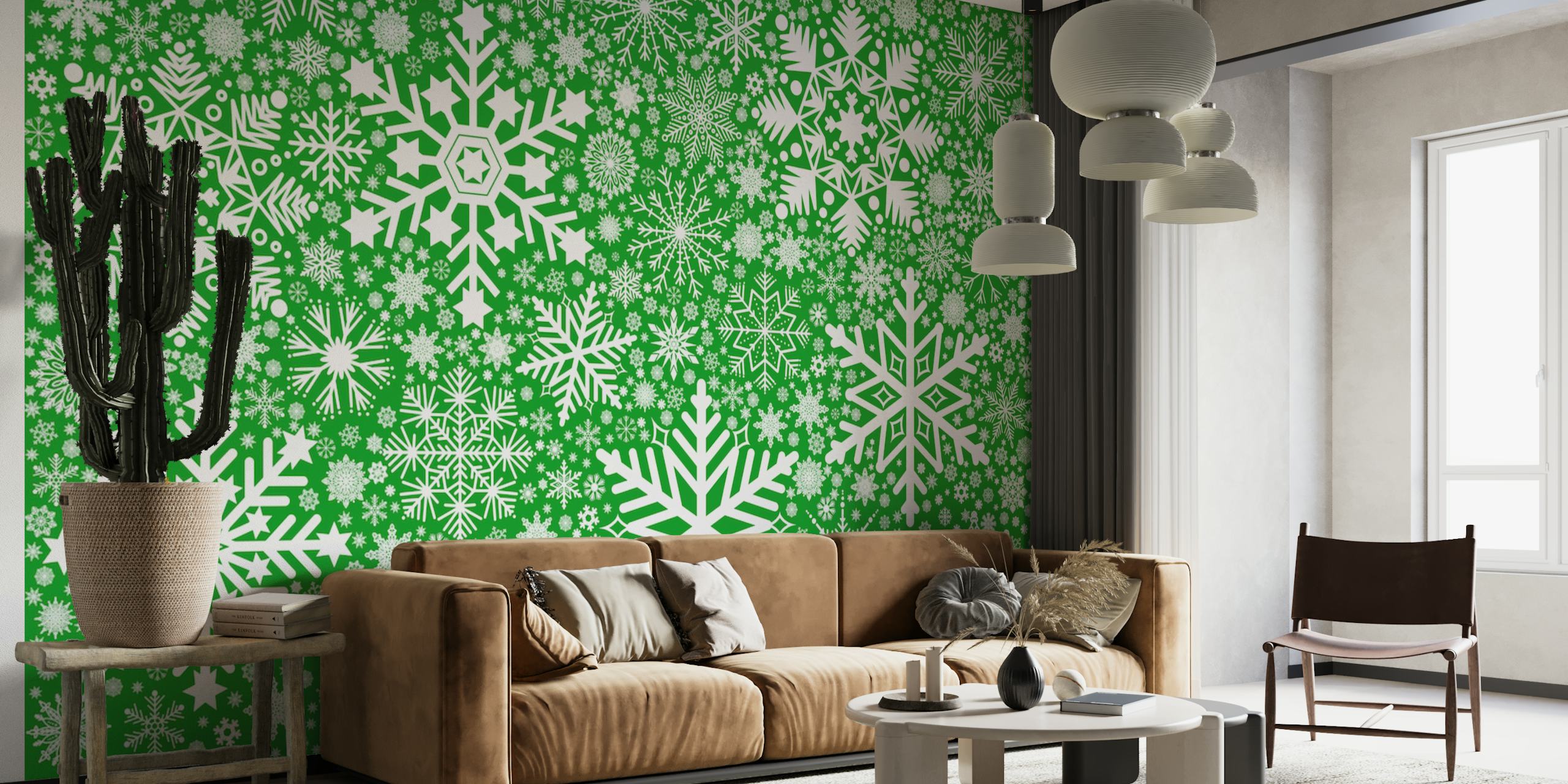 Snowflakes Background tapet i et rom