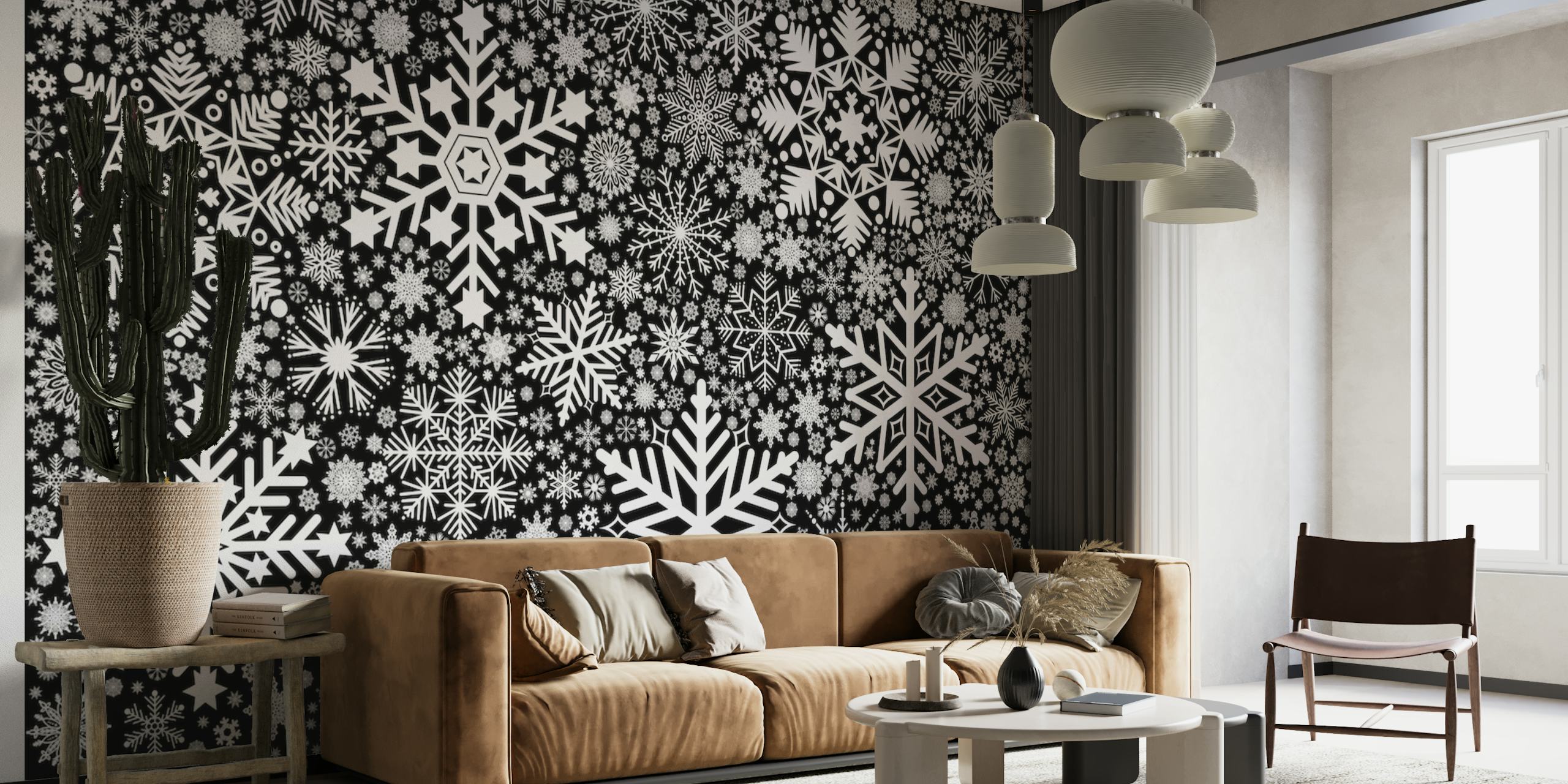 Snowflakes Background 8 behang
