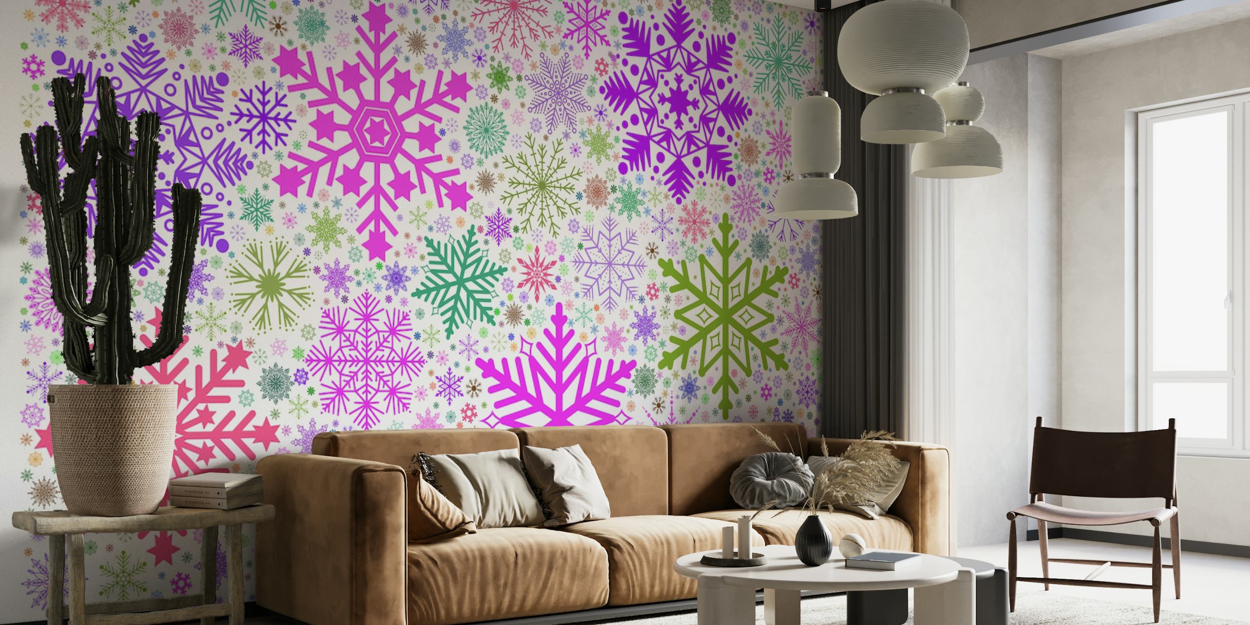 Snowflakes Background 9 wallpaper