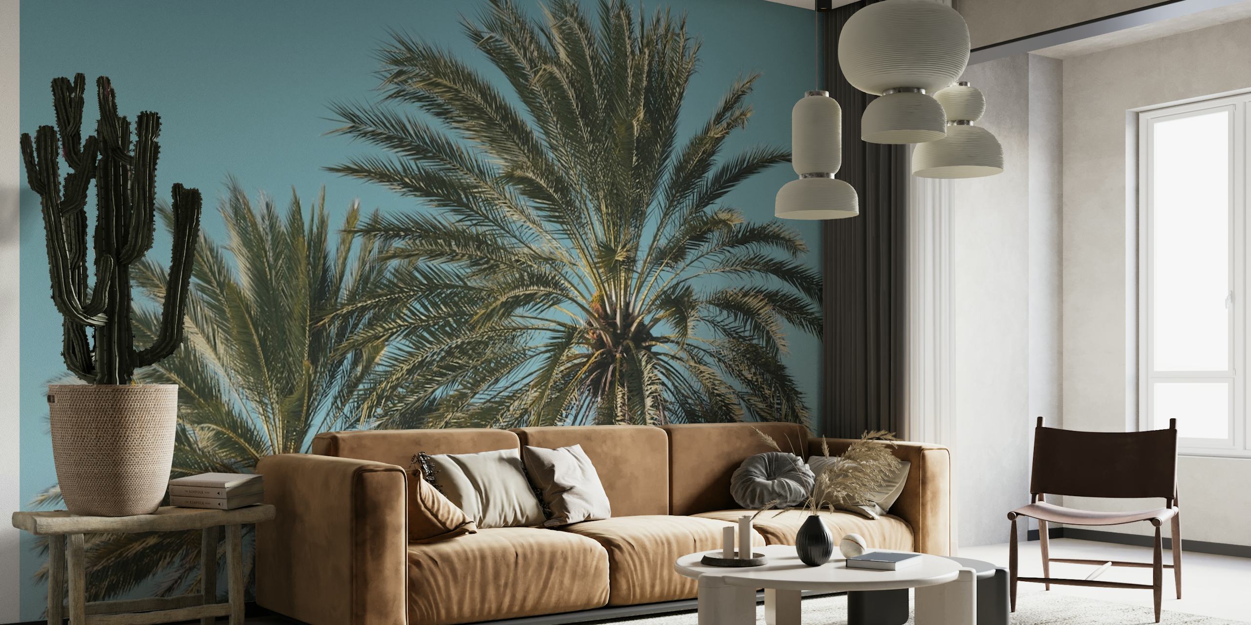Caribbean Palm Trees Beach 6 papel de parede
