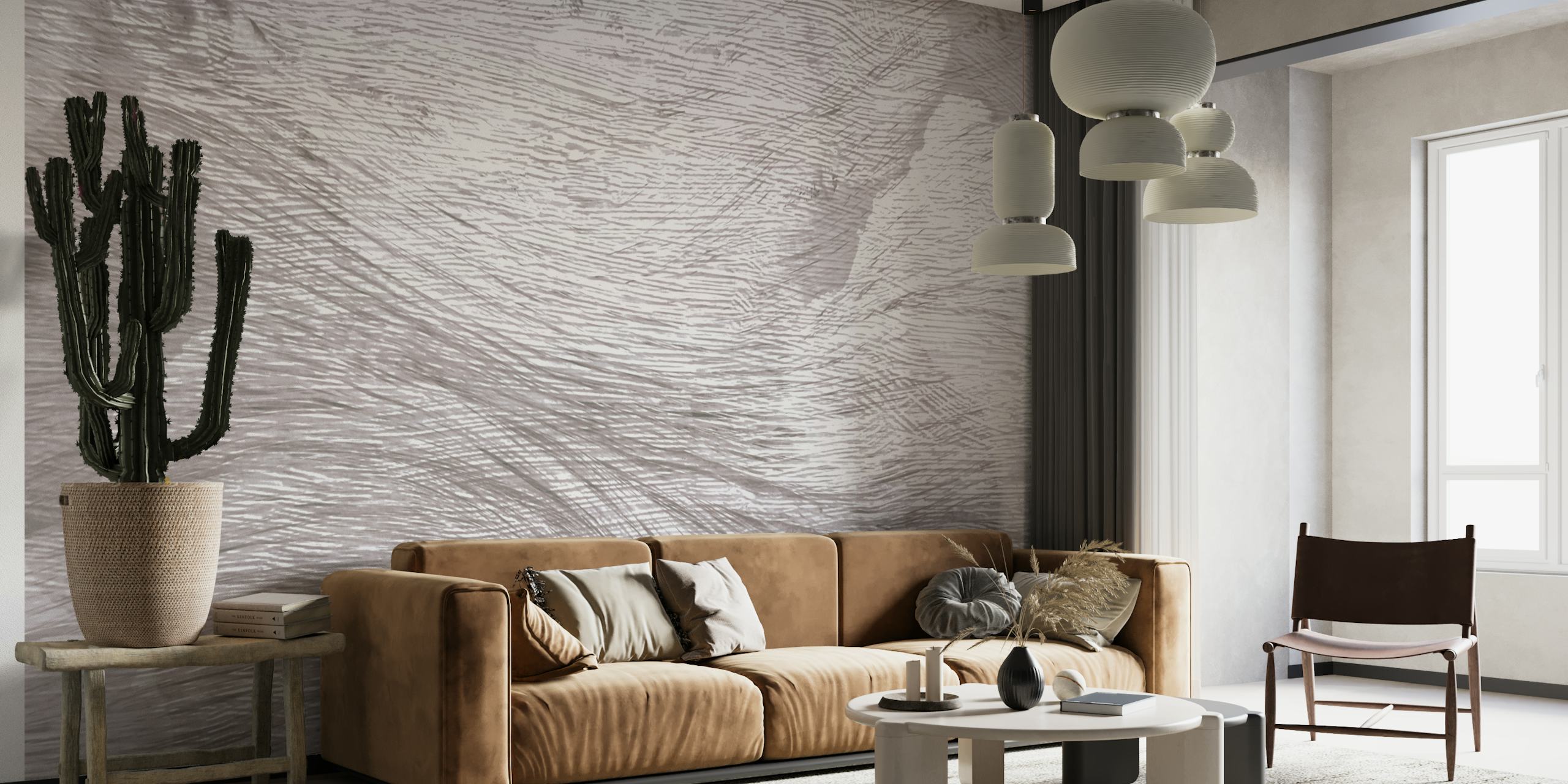 Peaceful Mist wallpaper displayed in a room