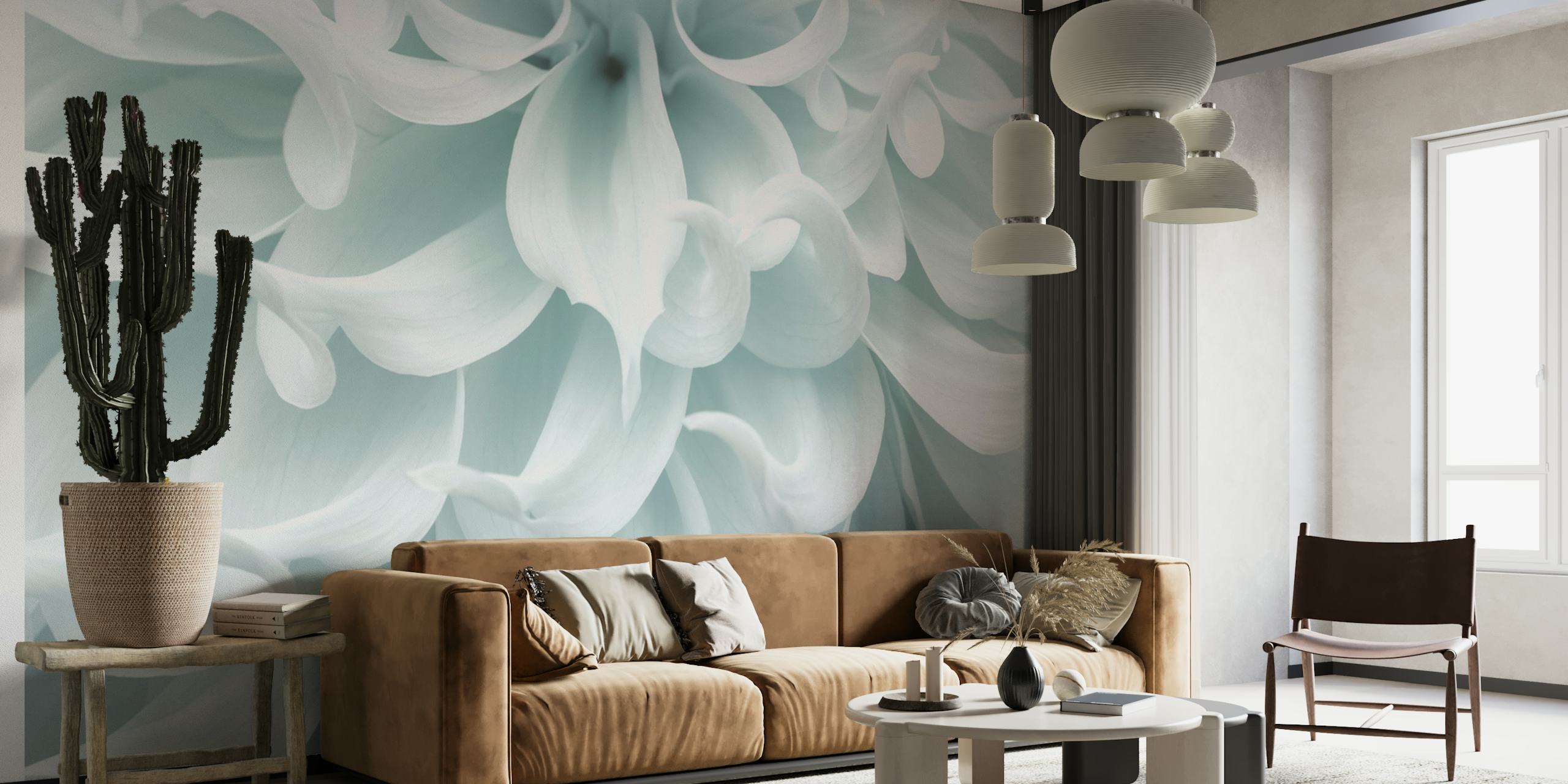 Tapeta Petals Unveiled prikazana u sobi