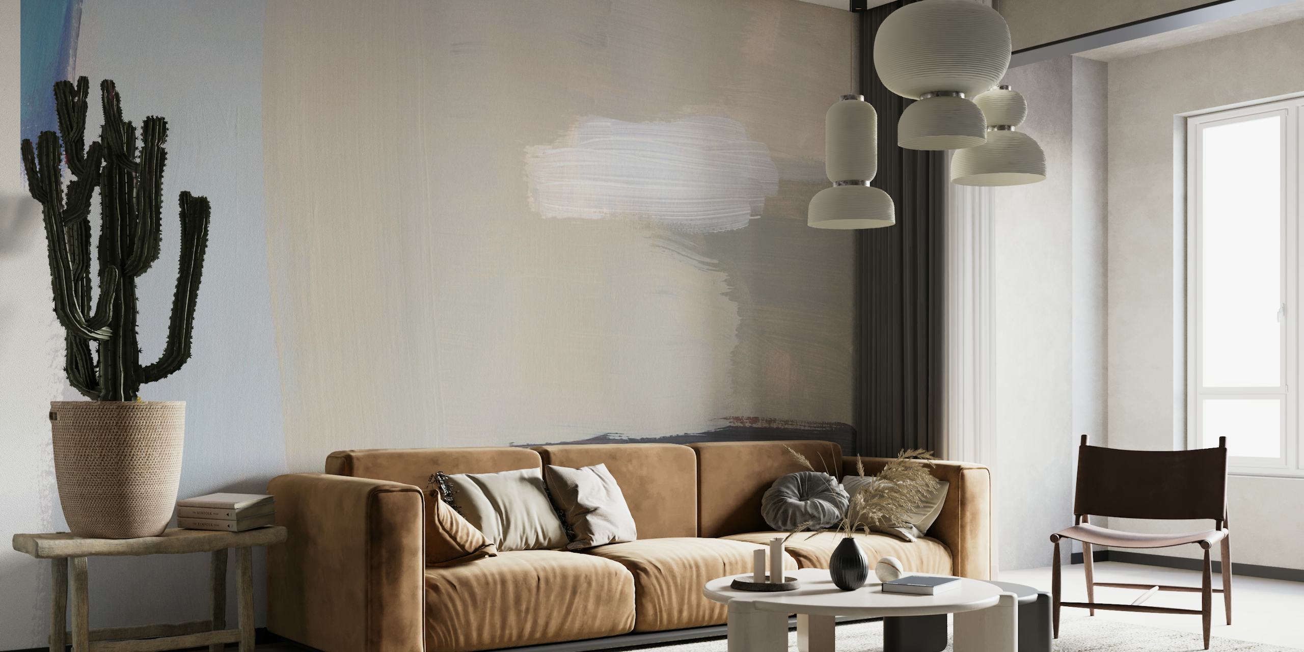 Bright Abstract 4 wallpaper in a room
