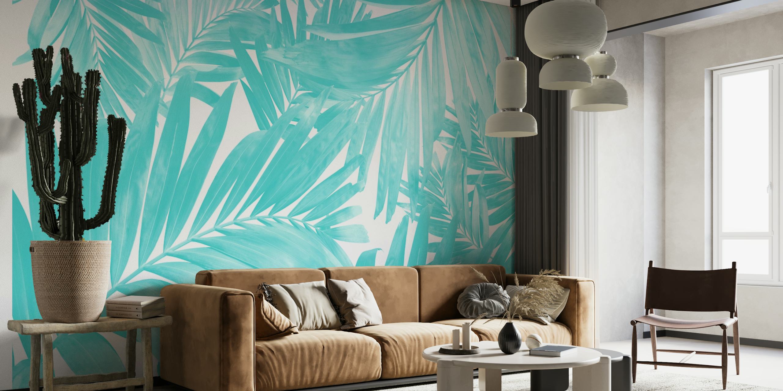 Palm Leaves Pattern Love 5 wallpaper
