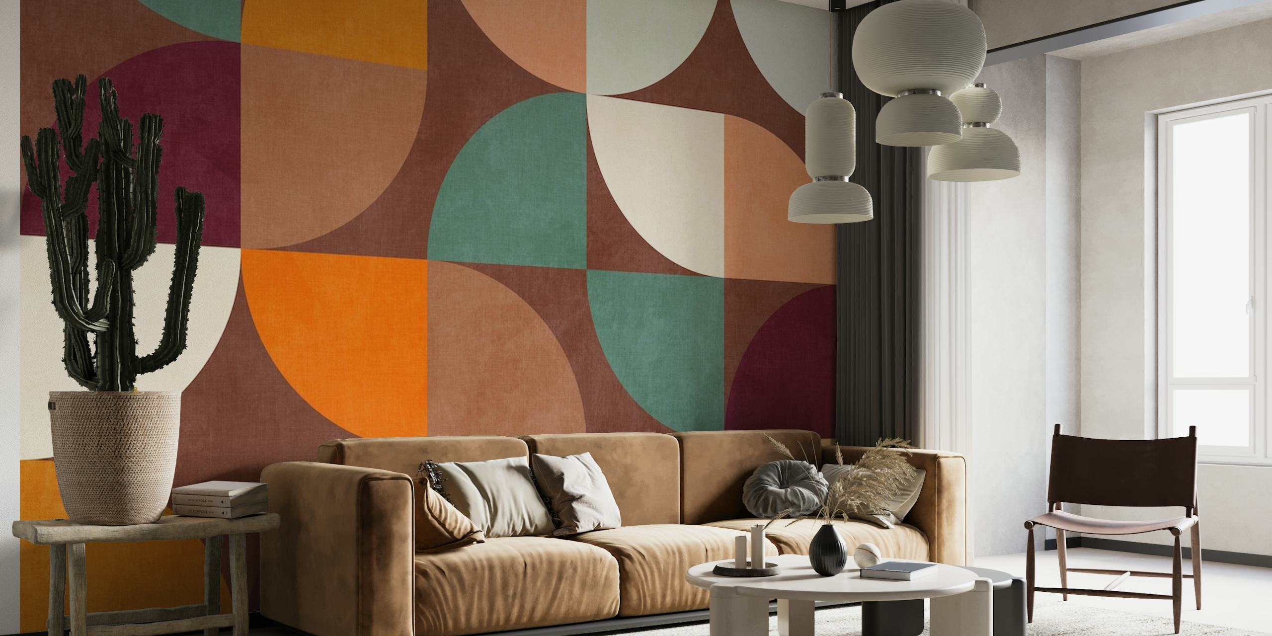 Mid Century Geometric Bauhaus Classic wallpaper