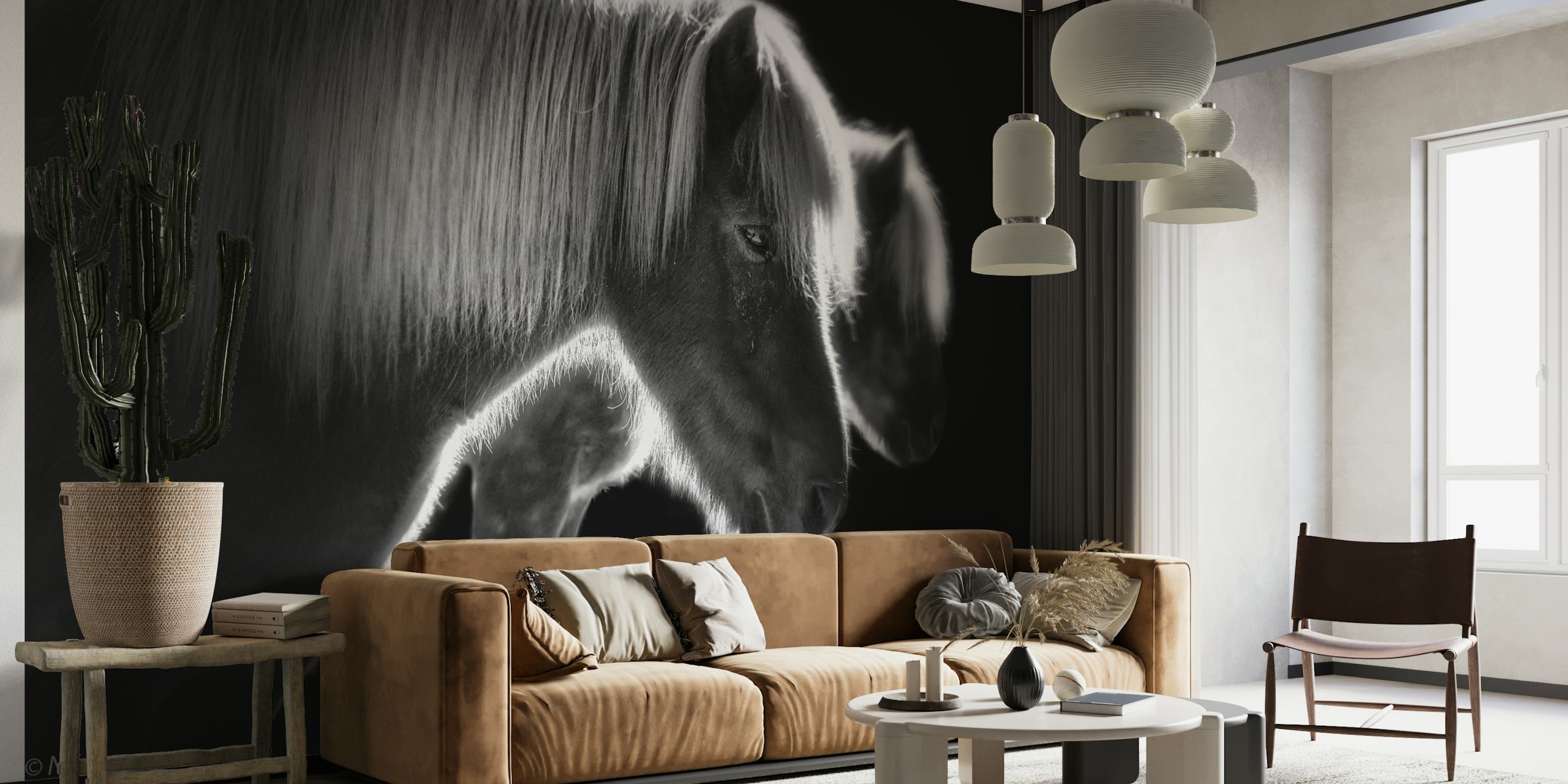 Two beautiful horses wallpaper