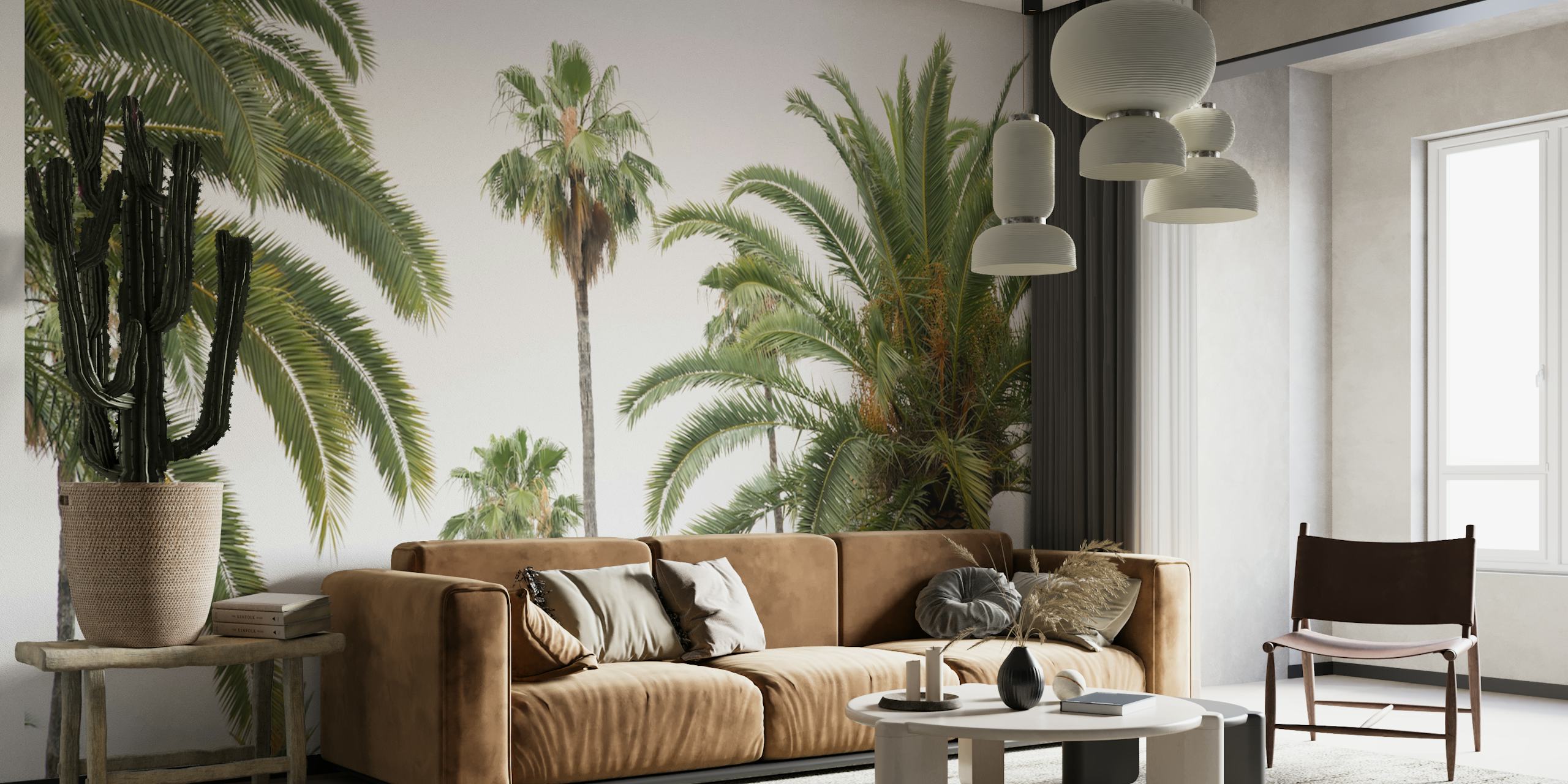 Palm Trees Beauty 2 wallpaper in a room