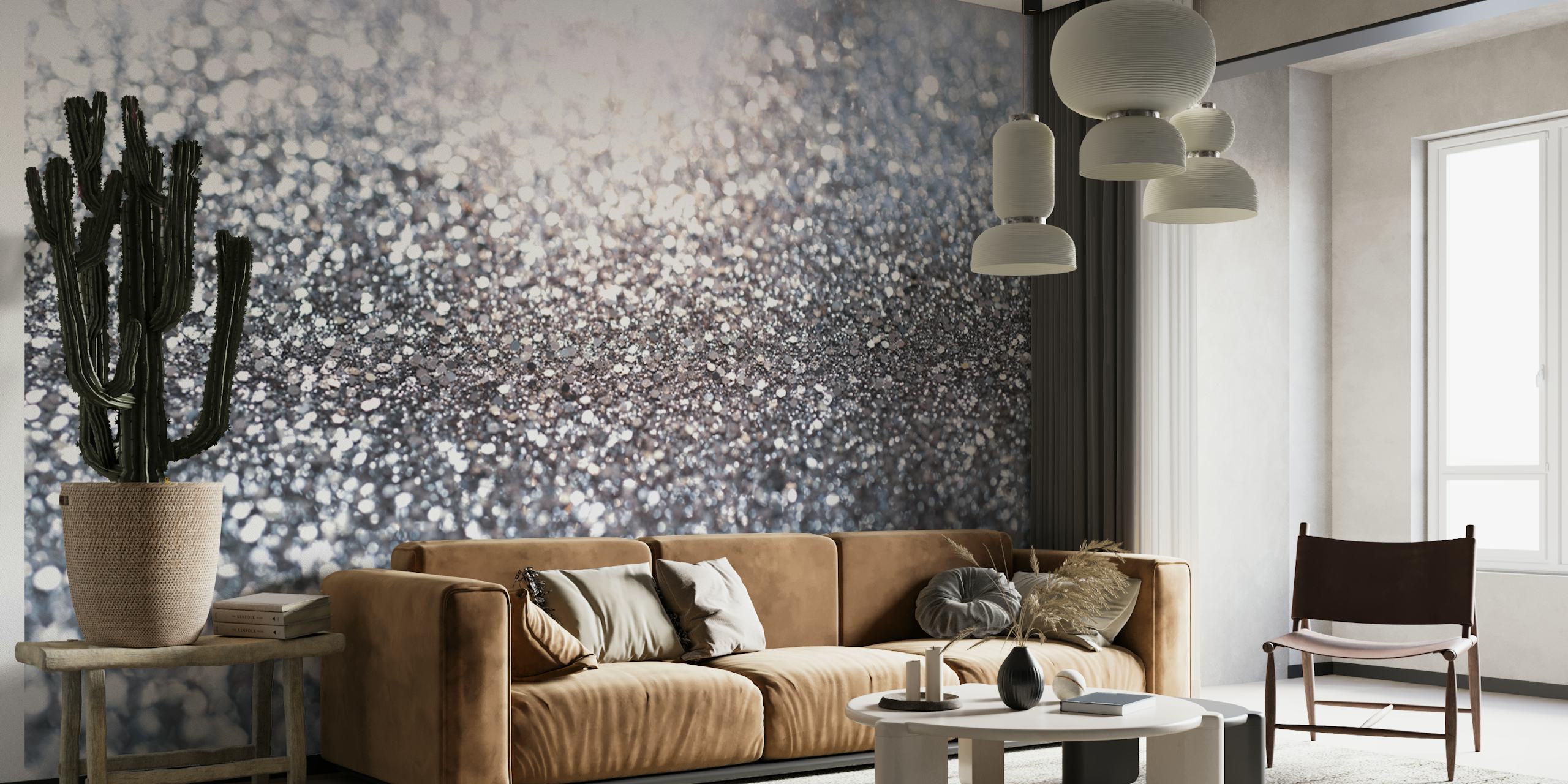 Mermaid Ocean Glitter Glam 3 wallpaper in room