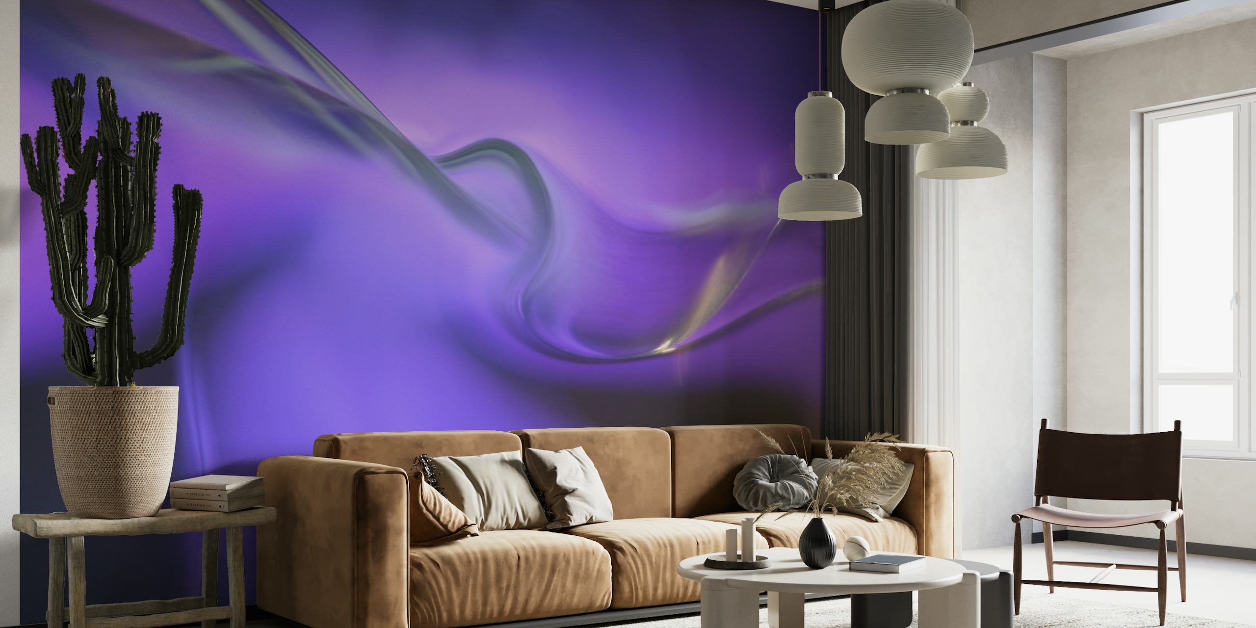 Shapes of purple wallpaper