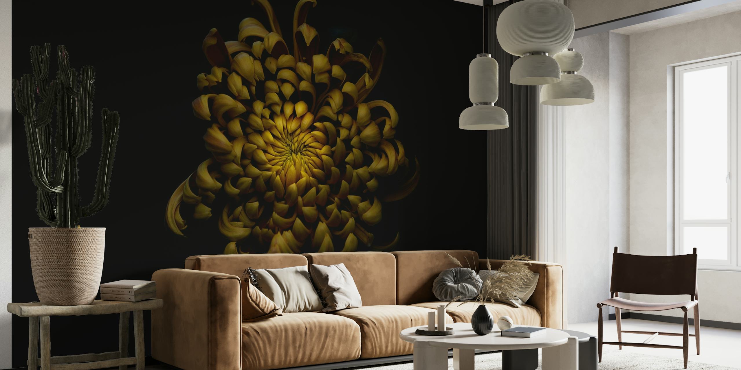 Chrysanthemum papel pintado