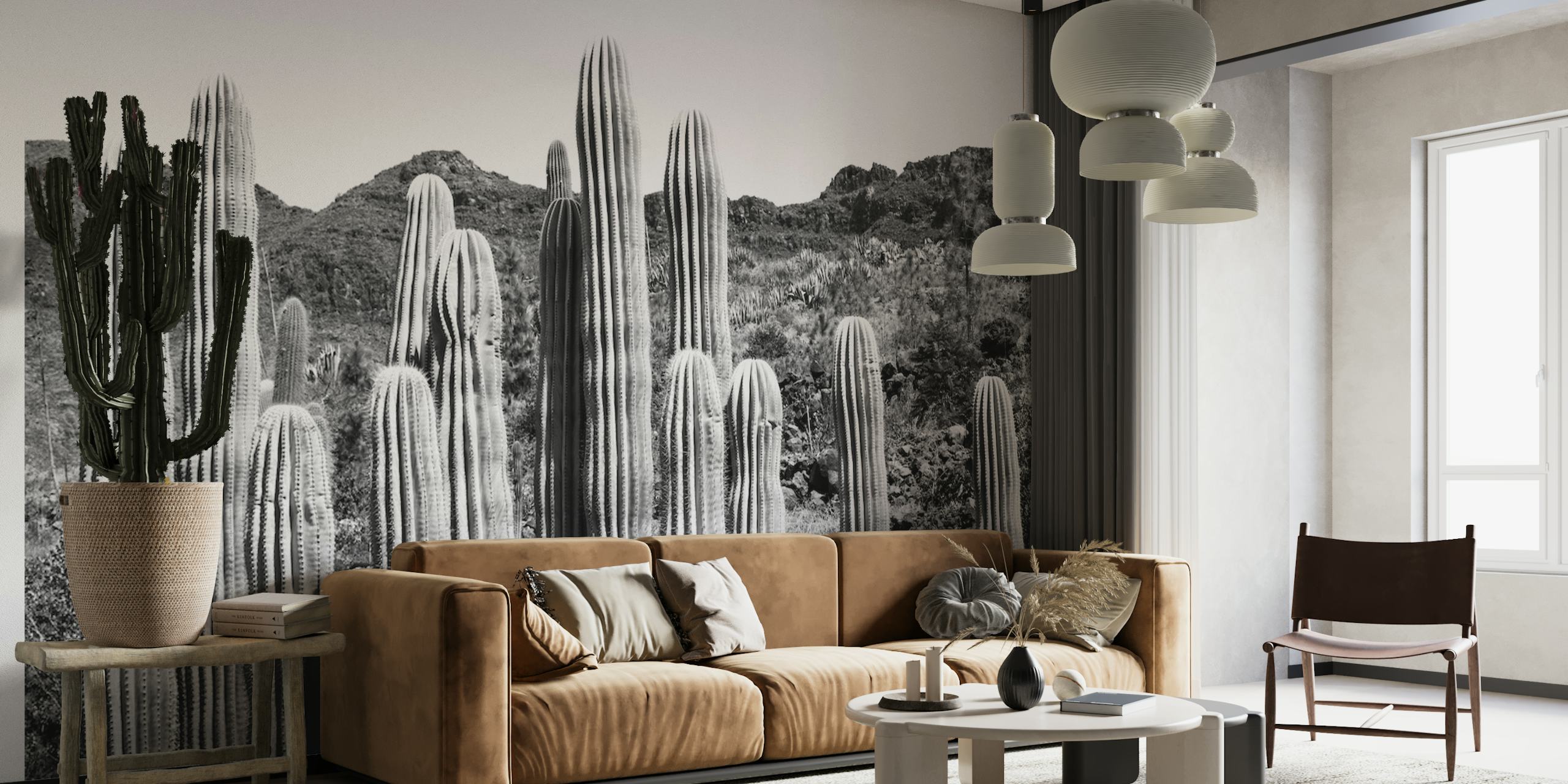 Cactus Oasis 4 papiers peint