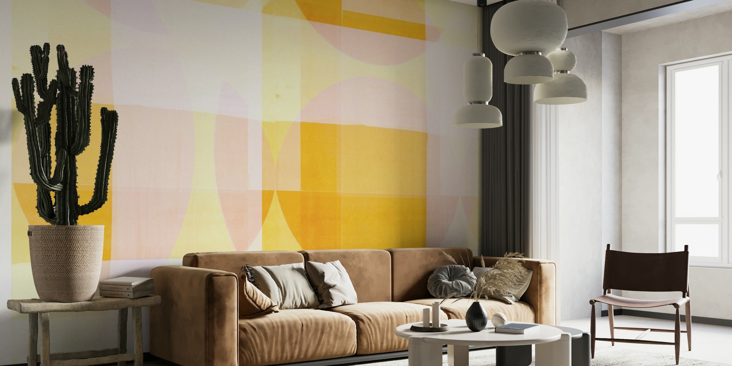 Meditative Bauhaus Background behang