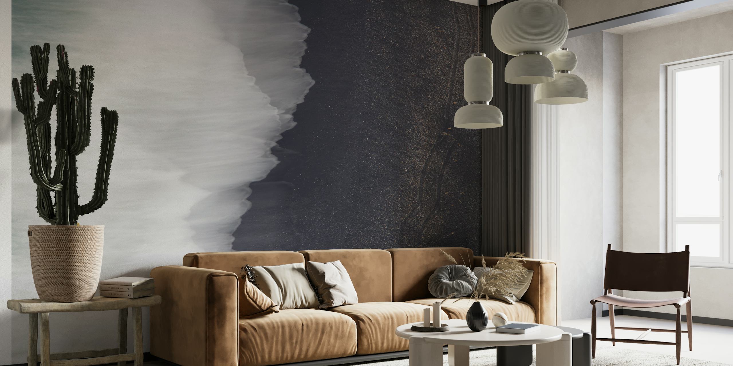 Signs wallpaper displayed in a room