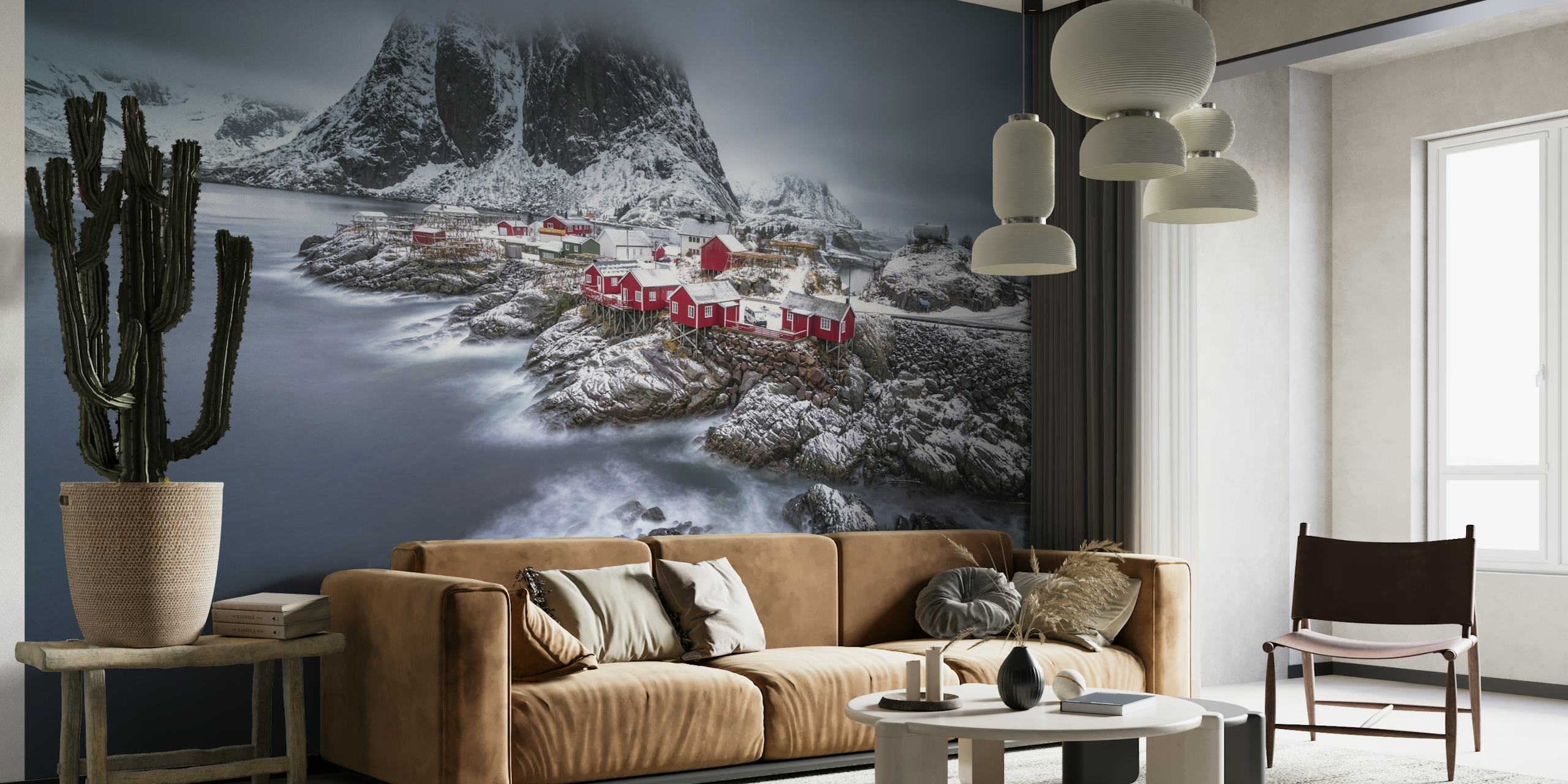 Winter Lofoten islands wallpaper