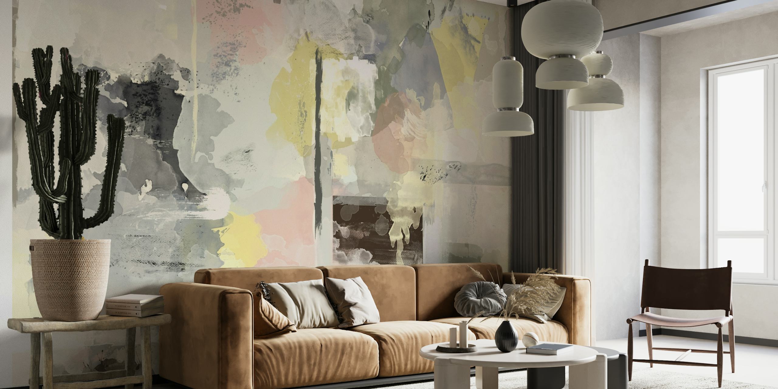 Watercolor modern wallpaper