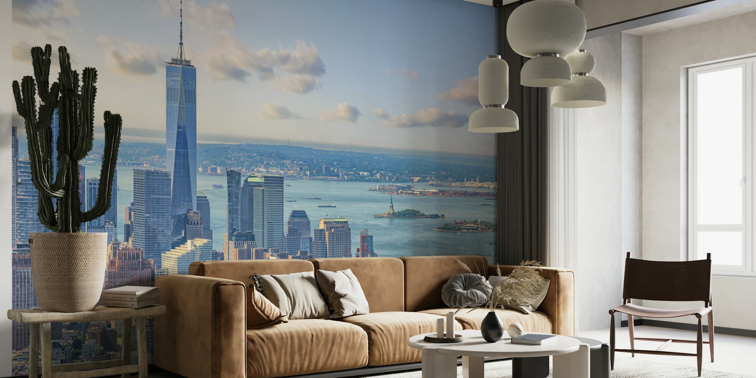 New York Buildings wallpaper in a room