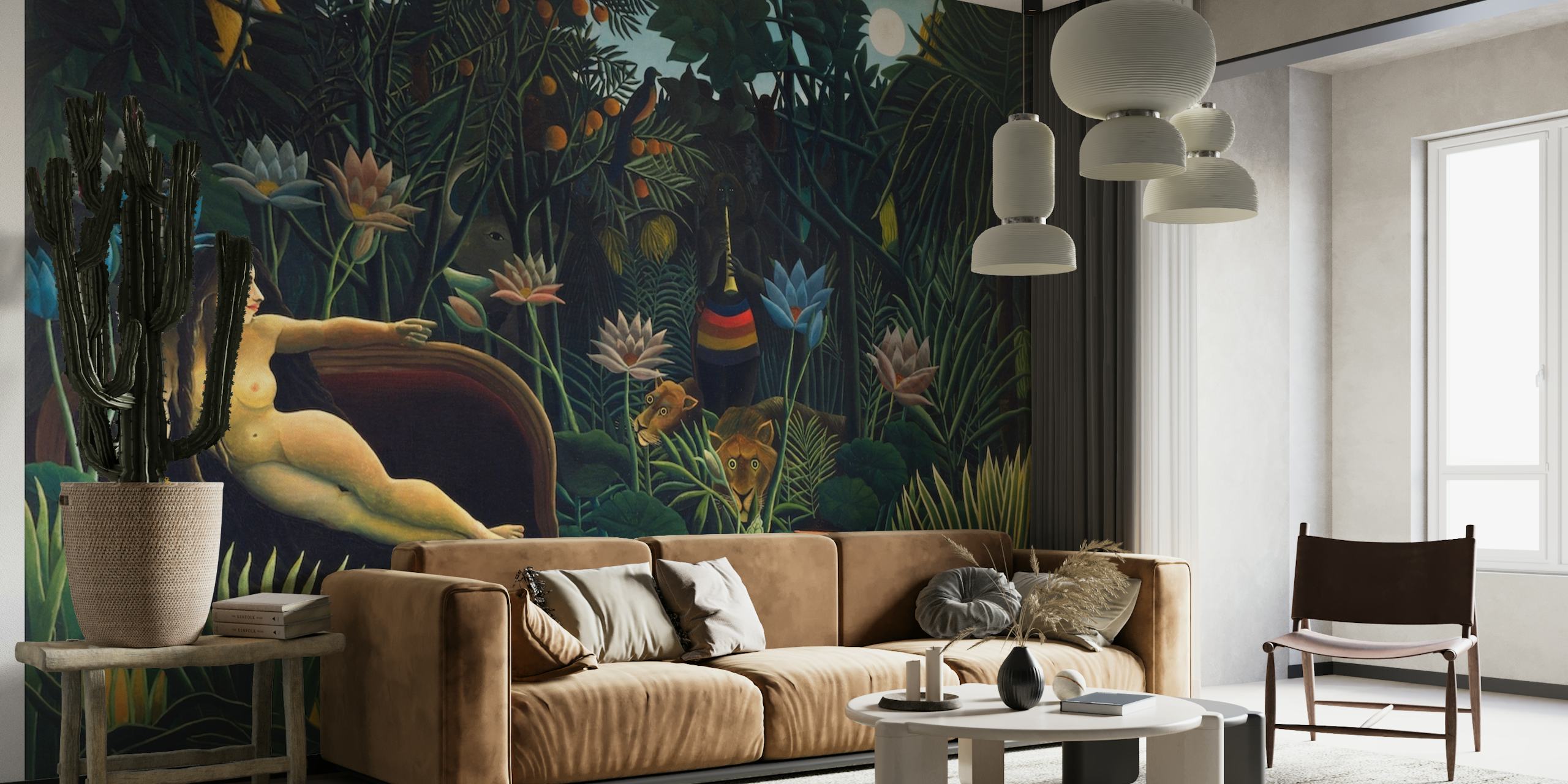 The Dream by Henri Rousseau - Tropical Rainforest wallpaper