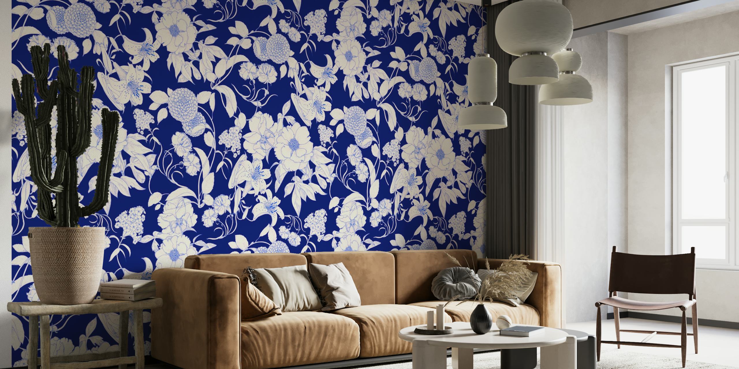 Art Nouveau IV - Night cvjetni tapet