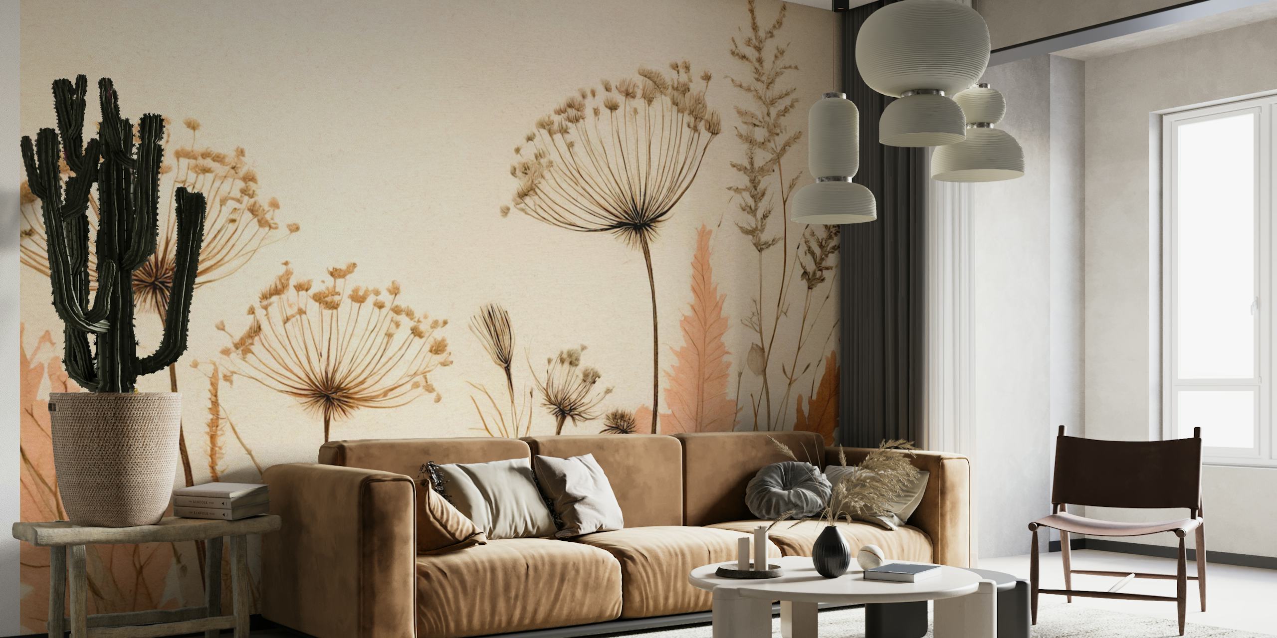 Wild meadow Tapetdesign in einem Raum