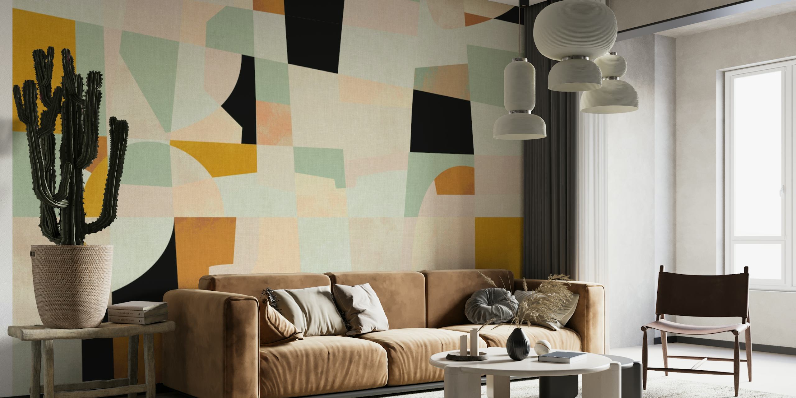 Checker Shapes Spring Wallpaper - Happywall