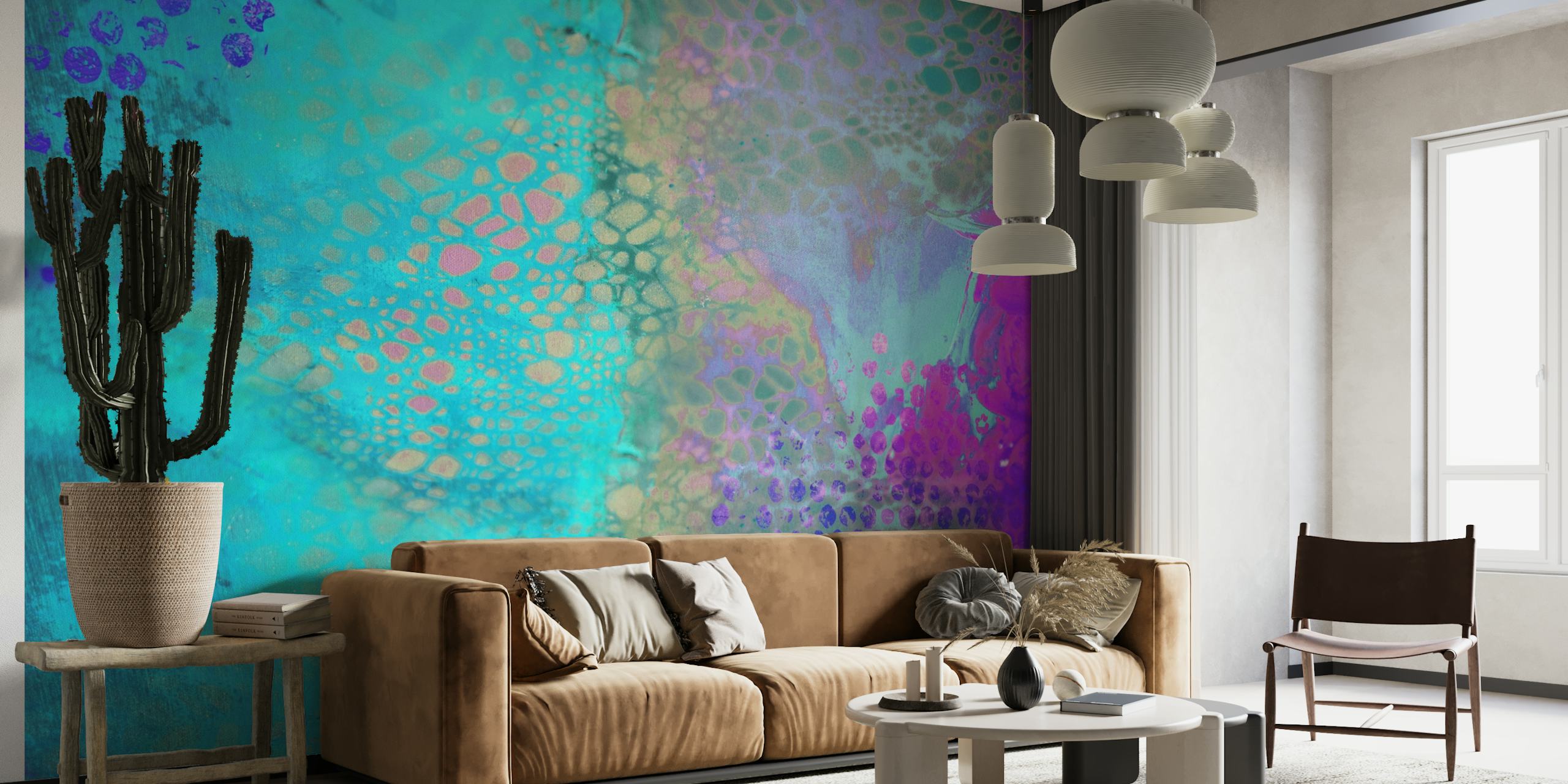 Painted Abstract Background behang