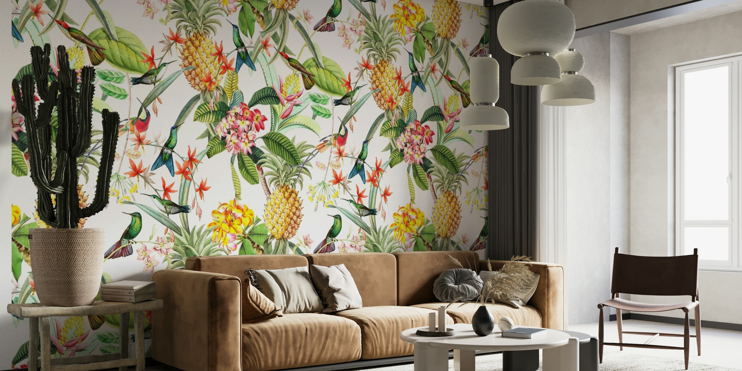 Tropical Hummingbirds Jungle wallpaper