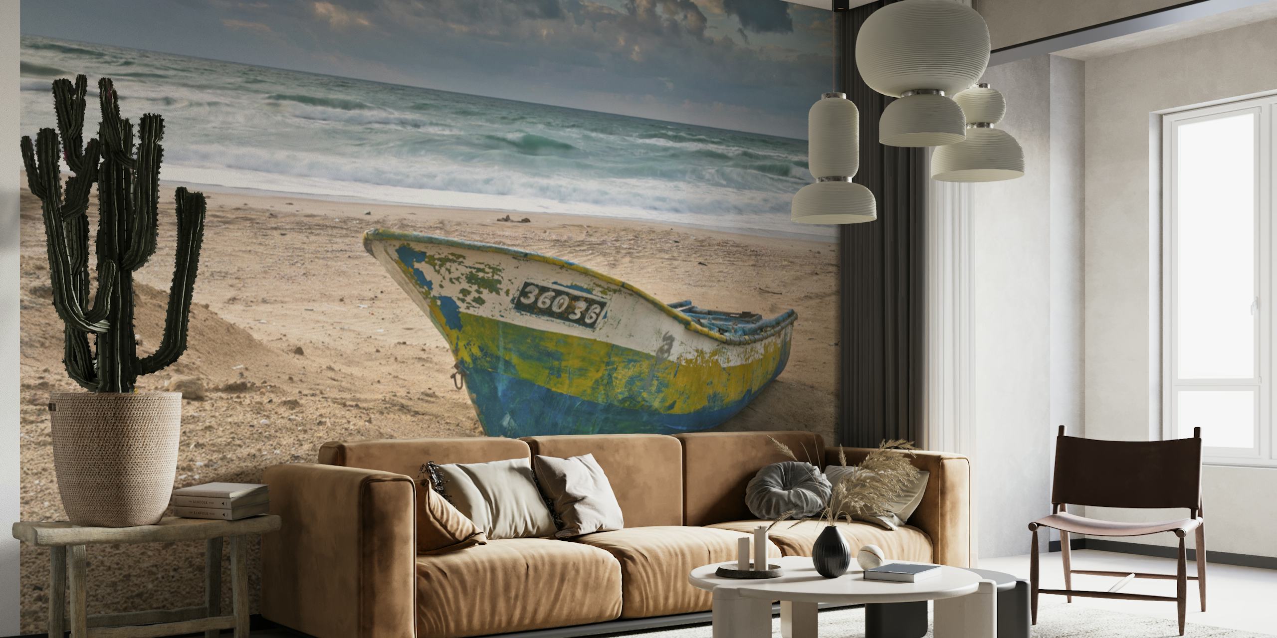 Relaxing on Coast papel de parede em um quarto