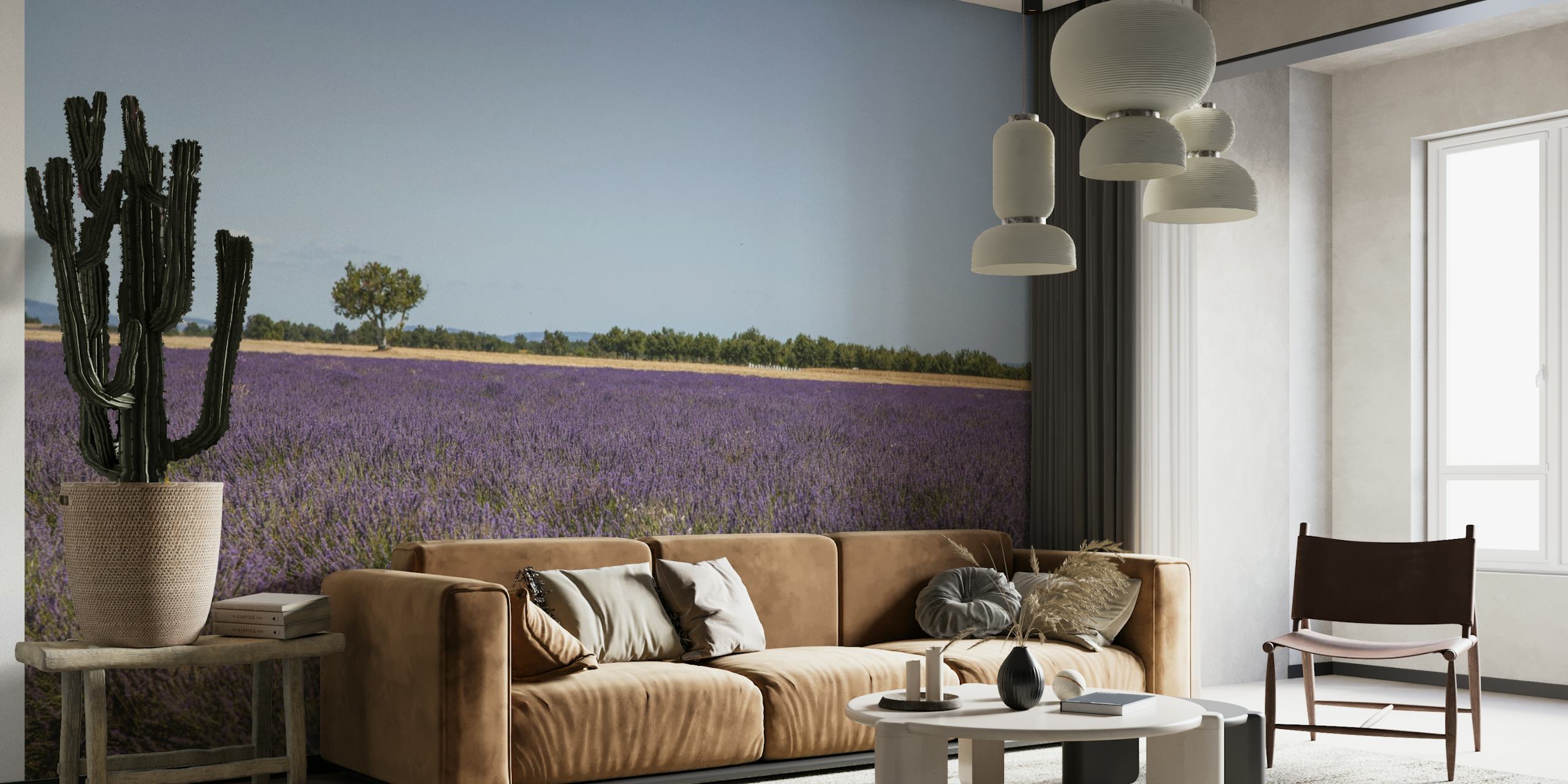 Provence Lavender Field papel pintado