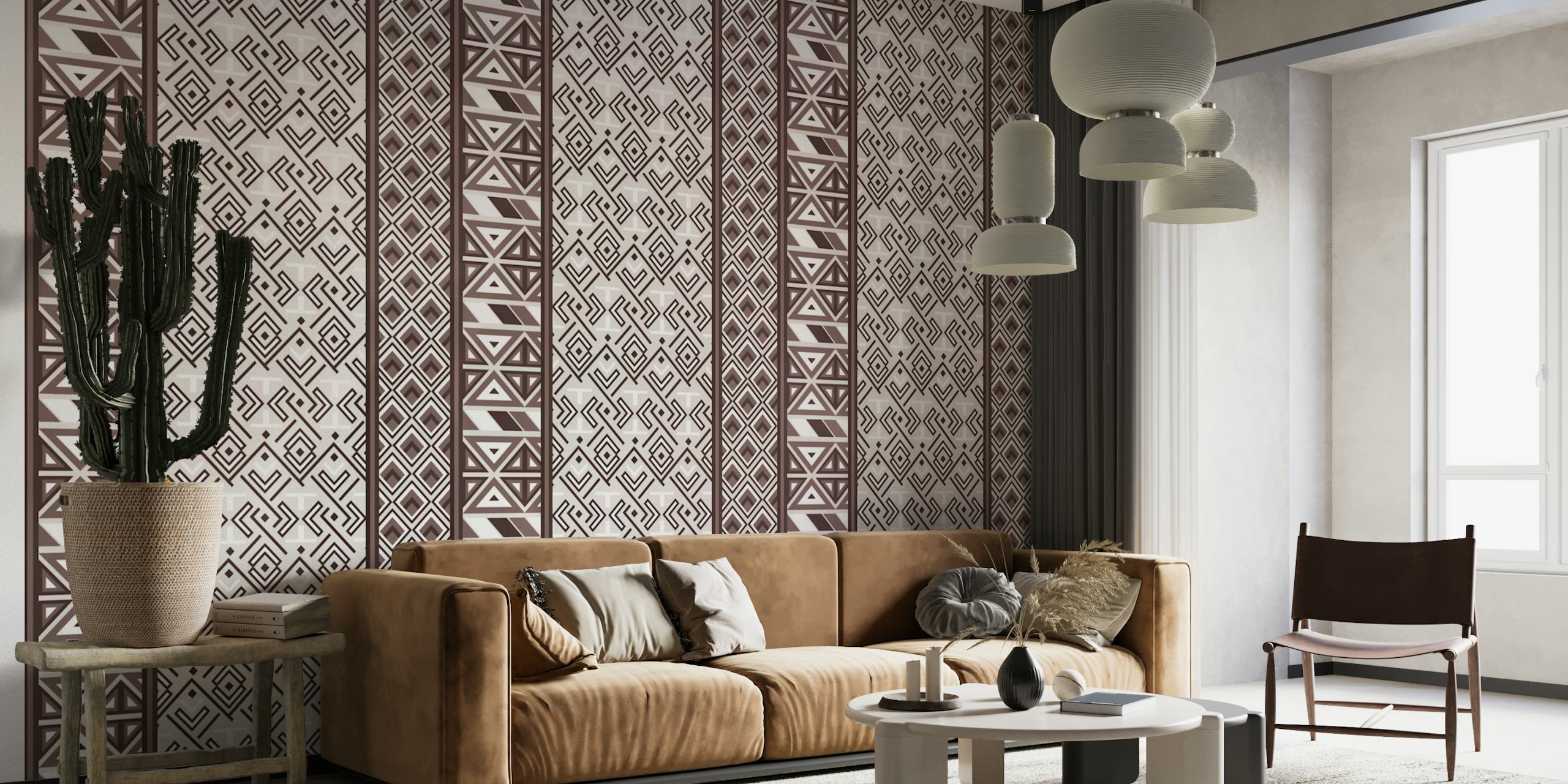 Neutral Japanese Luxury Fabric tapet i ett rum