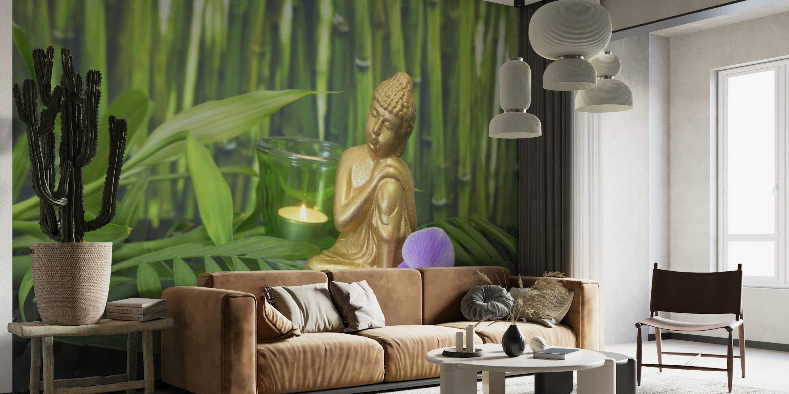 Buddha And Bamboo tapete
