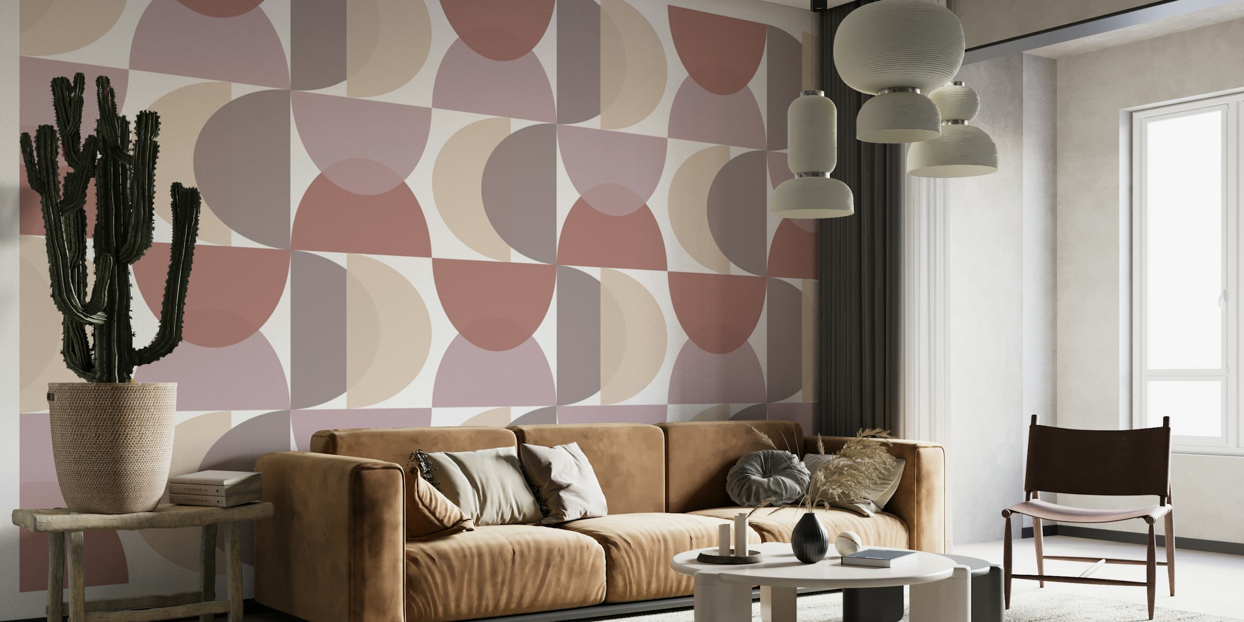Contemporary Retro Art wallpaper design