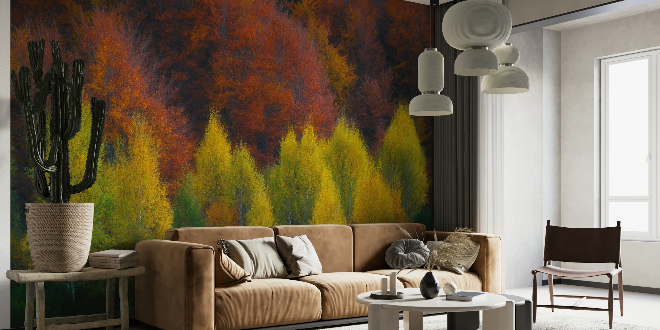 Nimbrethil wallpaper displayed in a room