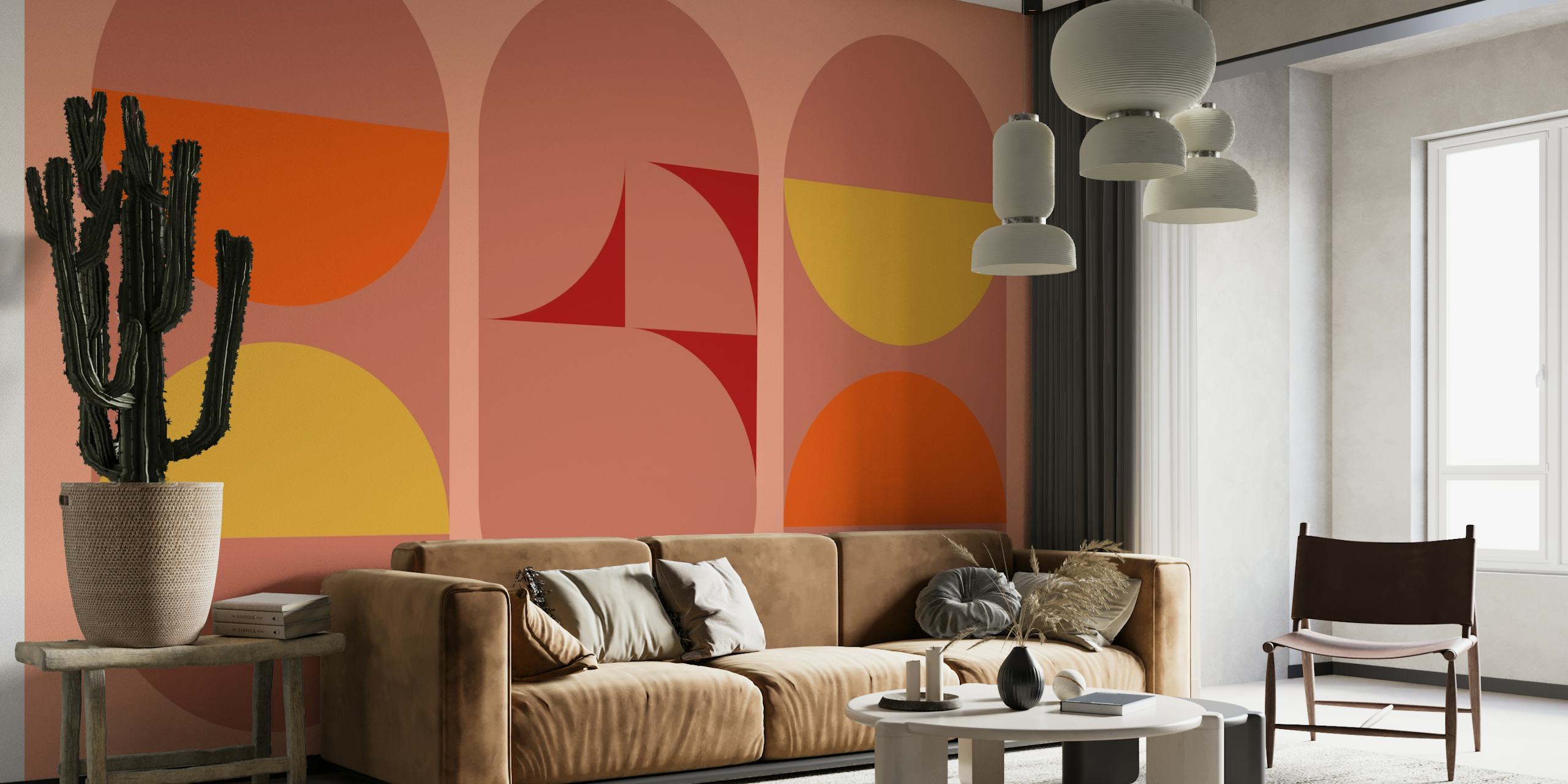 Organic Art Deco Geometry wallpaper